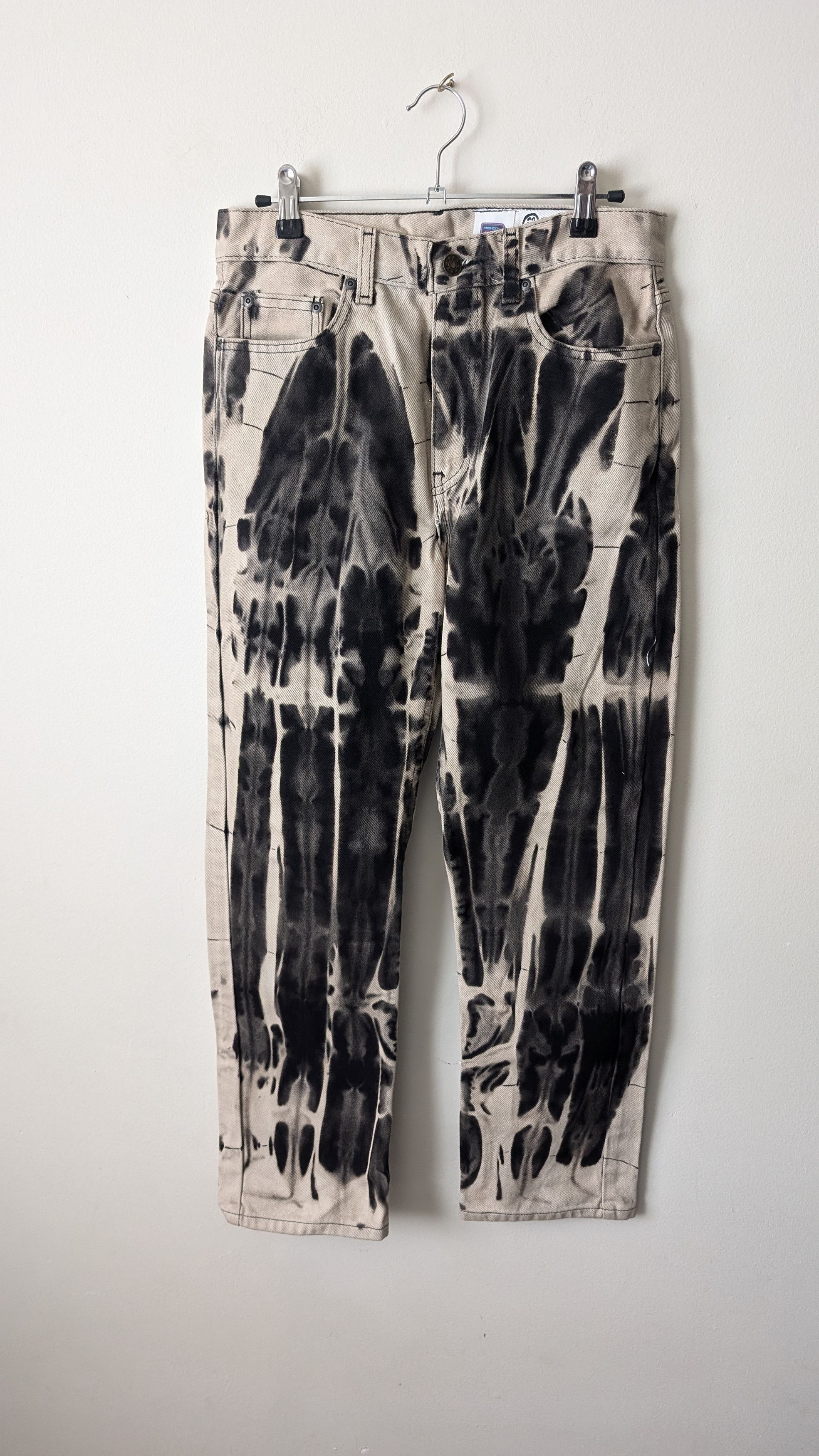 Tornado Mart No Brand Custom Dyed Bleached Denim Jeans Size US 29 - 1 Thumbnail