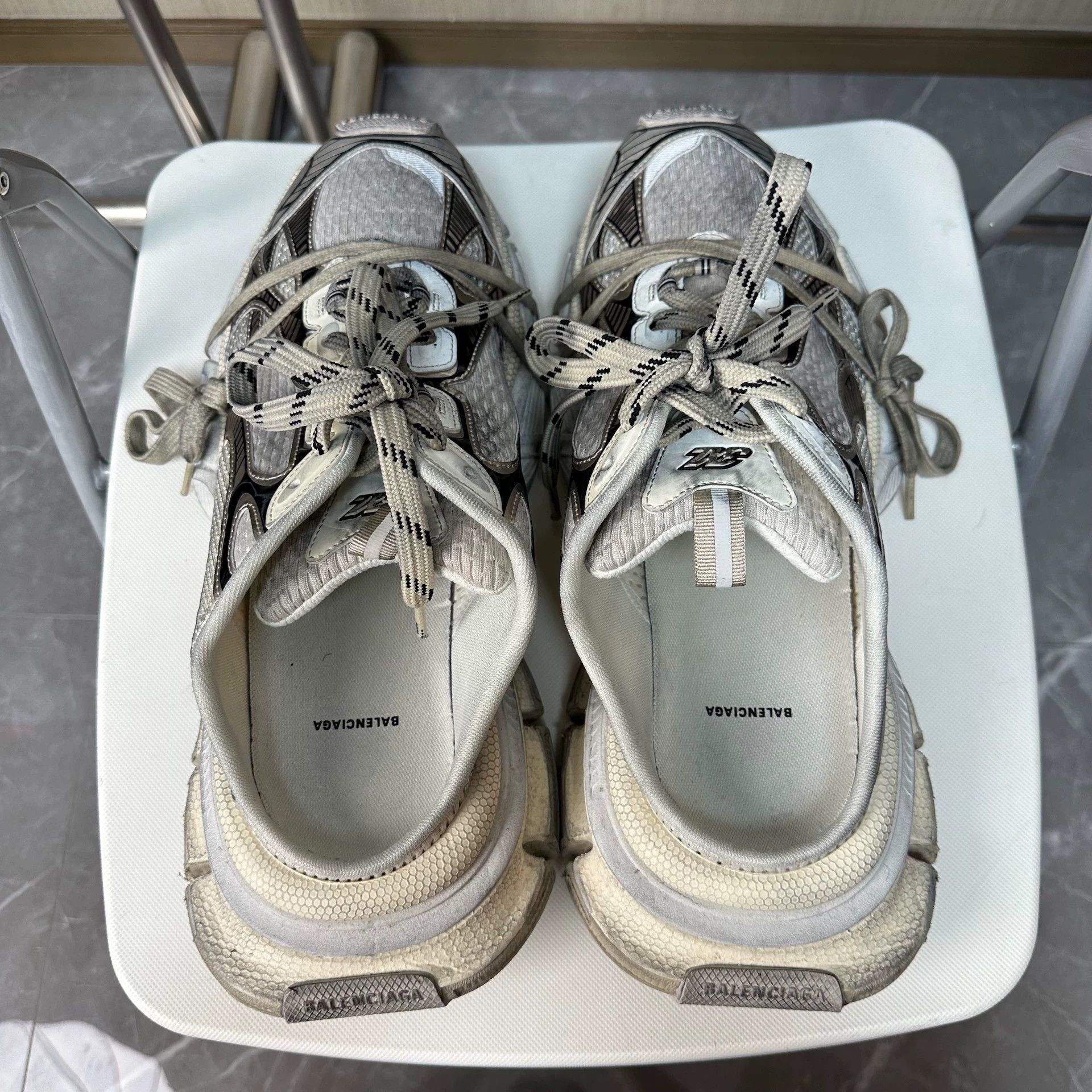 Balenciaga Balenciaga 3XL Round Toe Platform Mule Men's Beige 45 Size US 12 / EU 45 - 4 Thumbnail