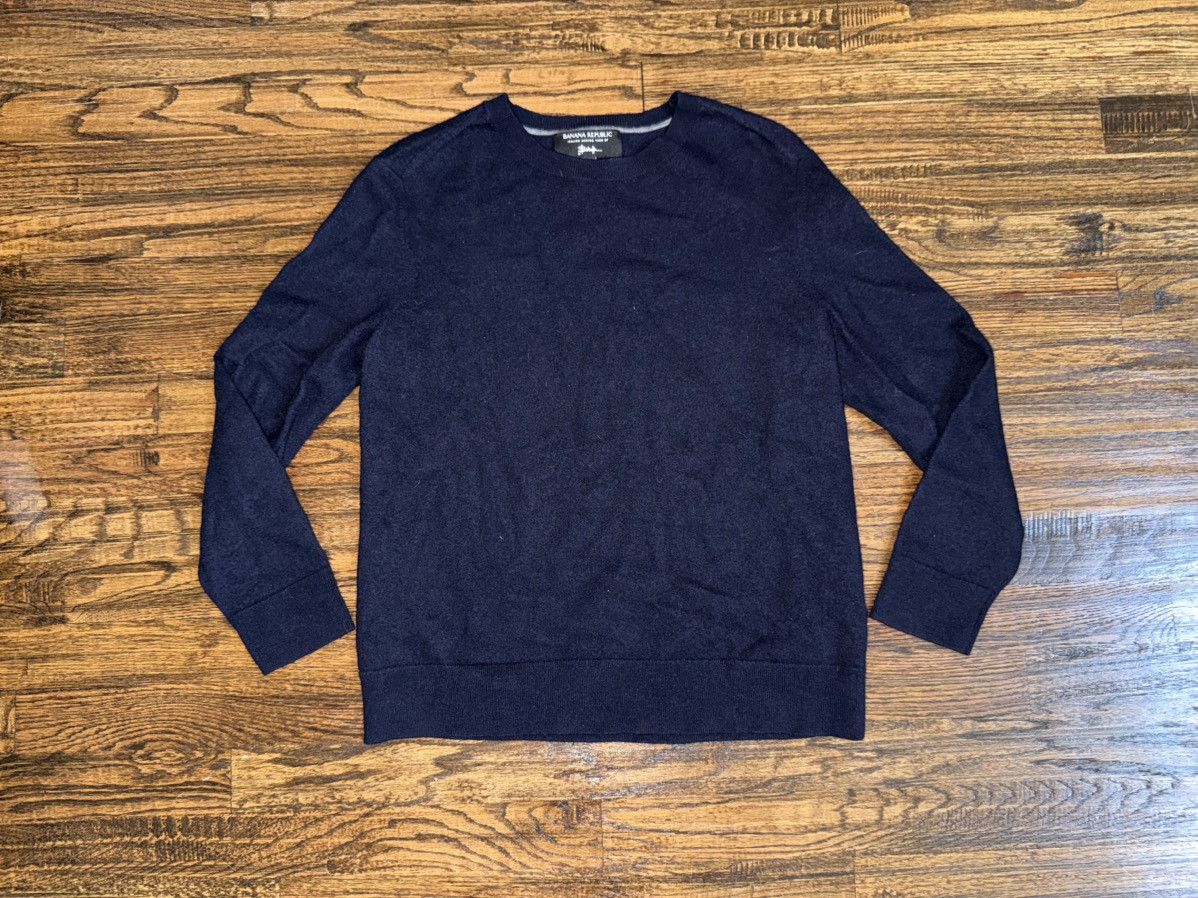 Banana Republic Banana Republic Navy Blue Italian Merino Wool Sweater Small Size US S / EU 44-46 / 1 - 2 Thumbnail