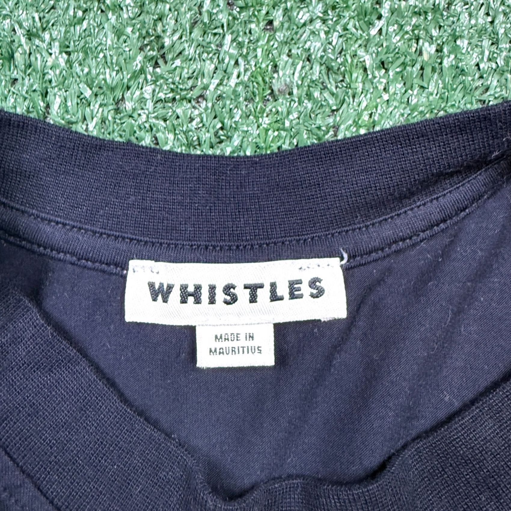Whistles Whistles T Shirt Women's S Black Short Sleeve Le Soir Graphic Tee Stretch Size S / US 4 / IT 40 - 2 Thumbnail