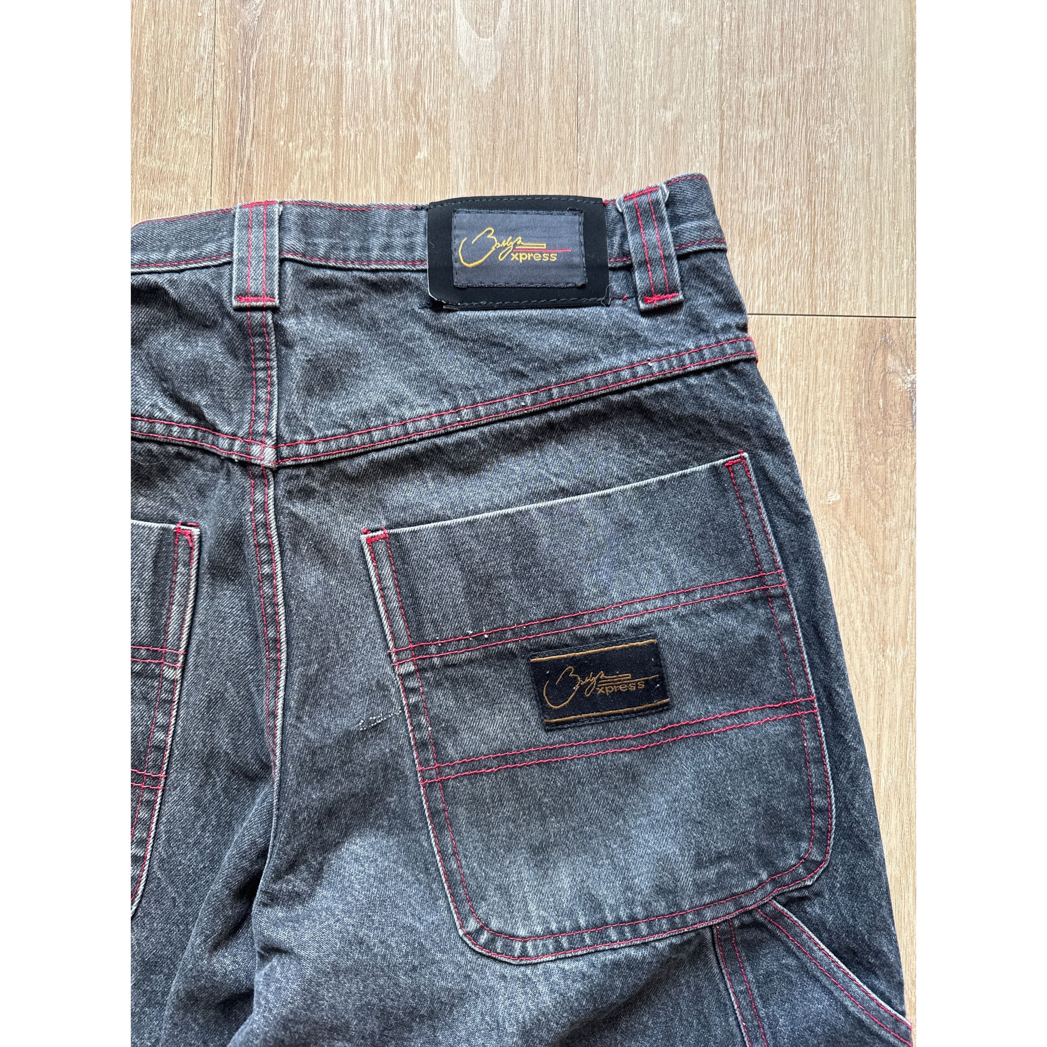 Vintage Vintage Y2K Baggy Faded Black Denim Jeans Size US 28 / EU 44 - 7 Thumbnail