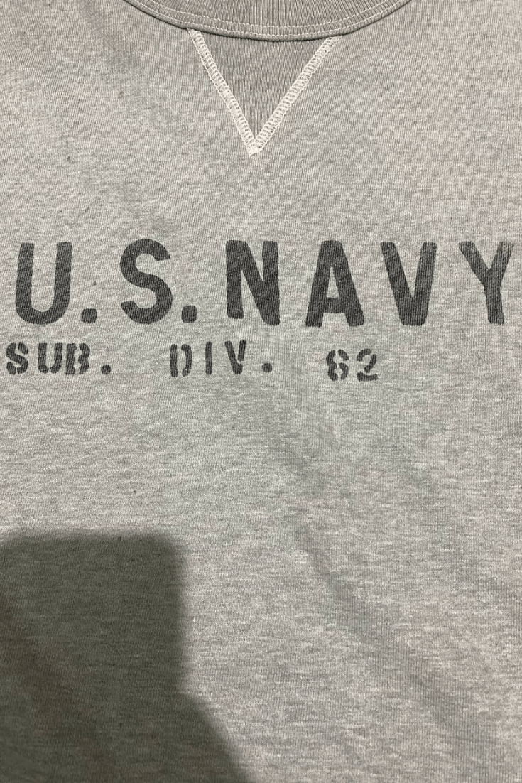 Buzz Rickson's vintage military double V US NAVY Sweatshirt Size US L / EU 52-54 / 3 - 4 Thumbnail