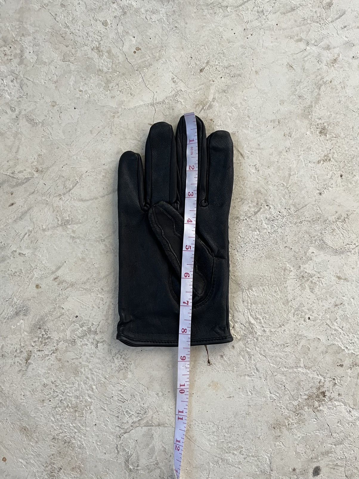 KMRii Black Skeleton Leather Gloves Size ONE SIZE - 5 Thumbnail