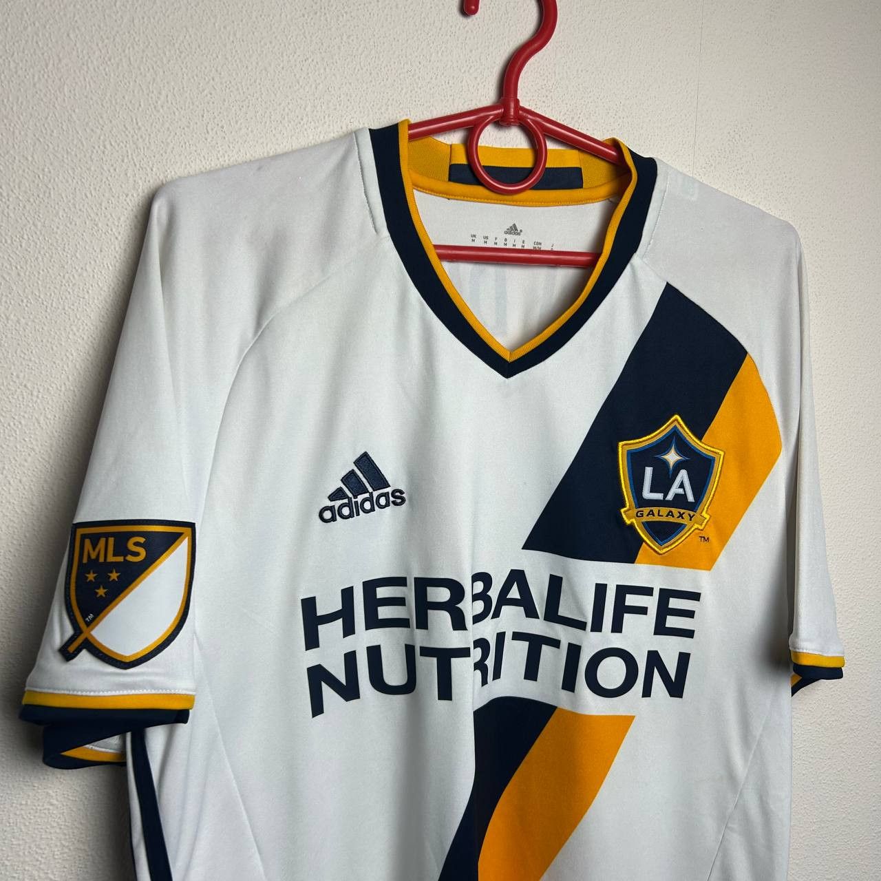 Adidas Mens Adidas FC La Galaxy MLS 17 Don Ditar soccer jersey Size US M / EU 48-50 / 2 - 2 Thumbnail