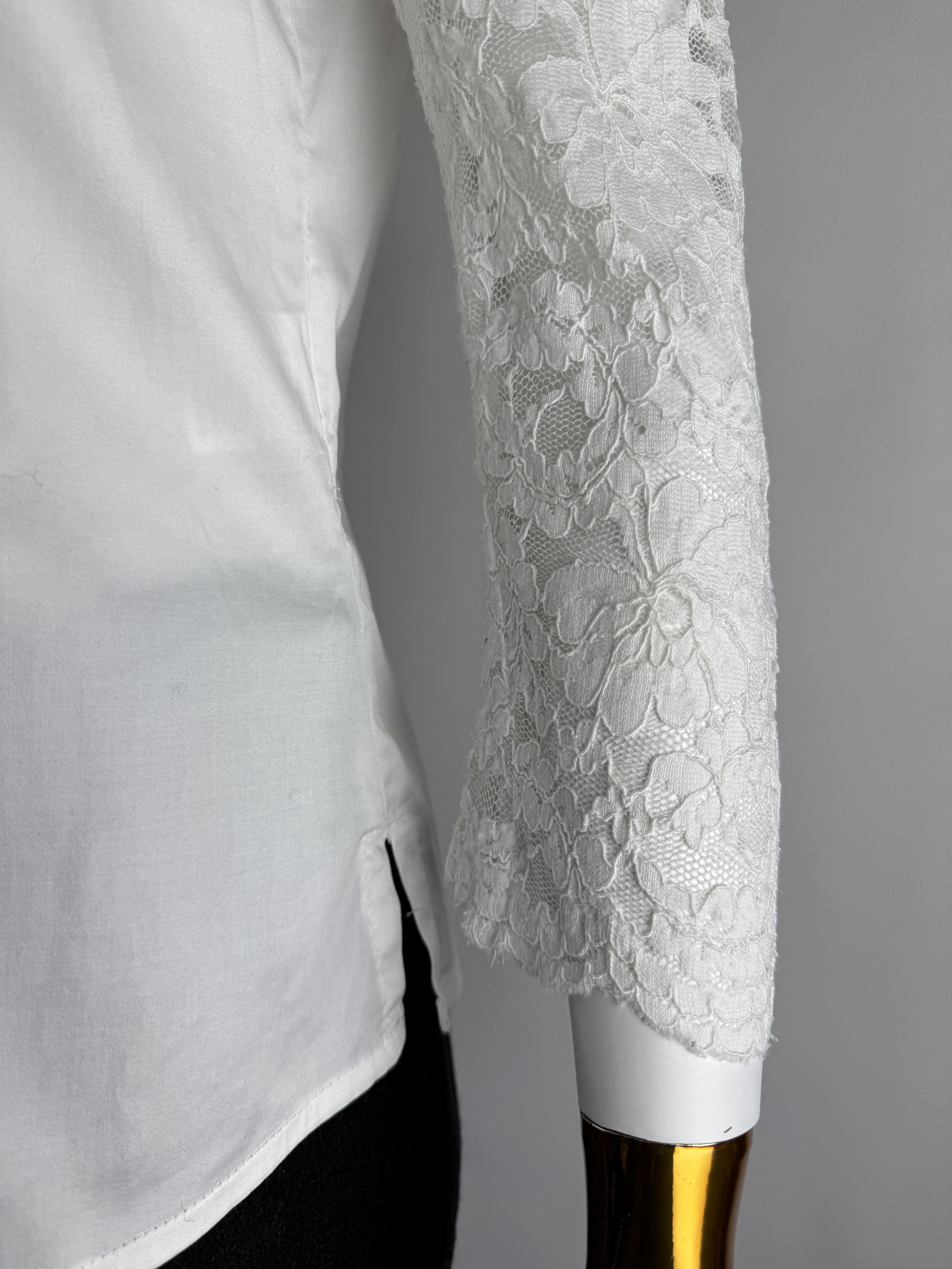 Other × Vintage WALDORFF women’s Austrian lace sleeve blouse Size S / US 4 / IT 40 - 3 Thumbnail