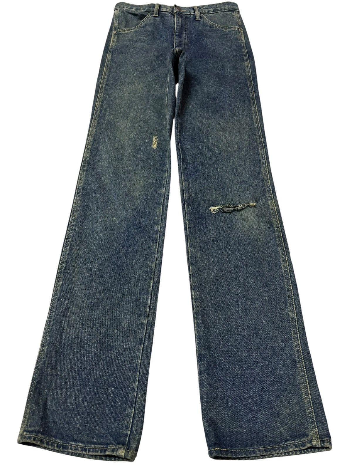 Japanese Brand Vtg Japanese Local Brand Distressed Jeans Size 29" - 1 Thumbnail