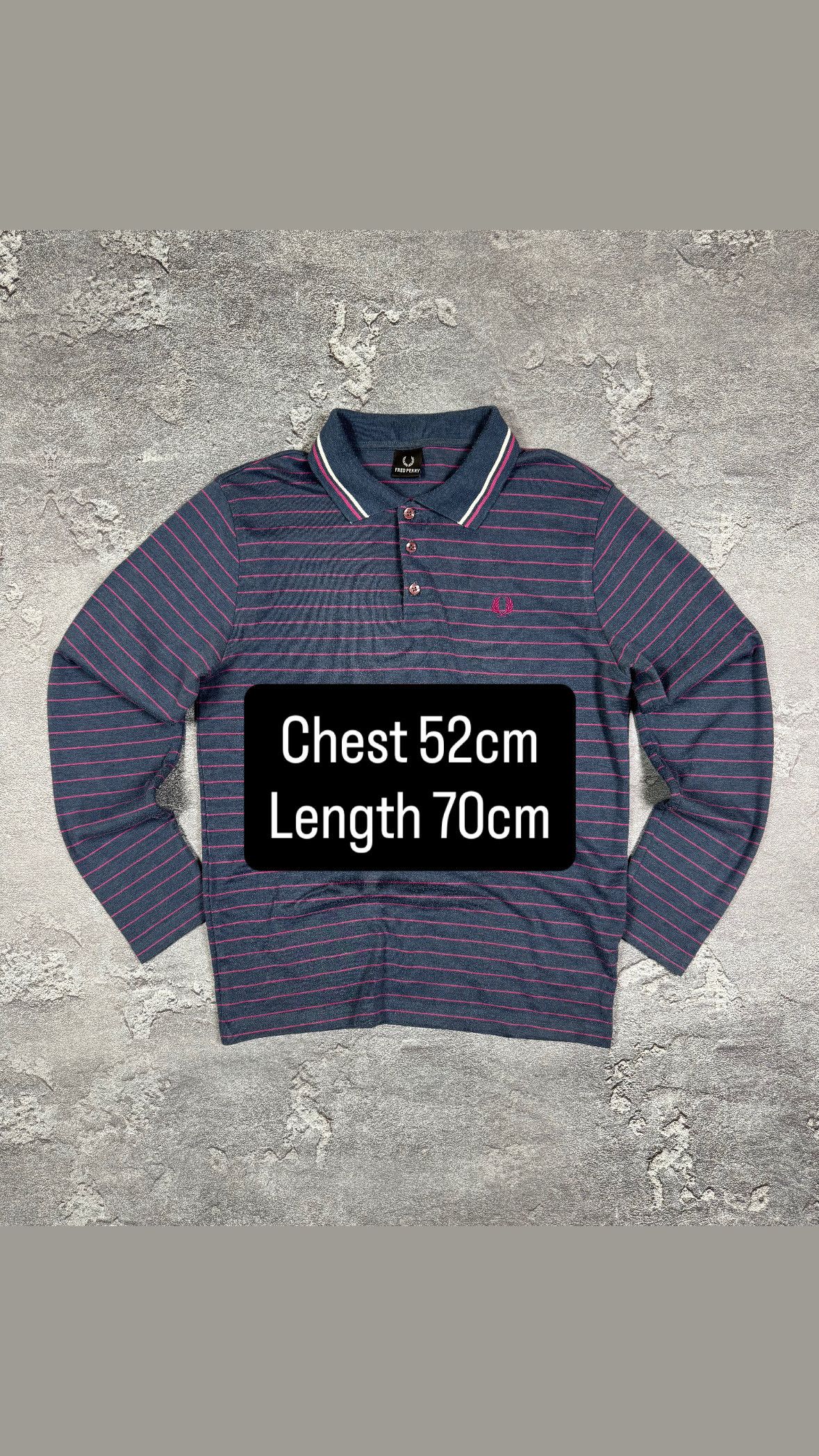If Six Was Nine Fred Perry Long Sleeve Striped Polo Size M Streetwear Size US M / EU 48-50 / 2 - 2 Thumbnail