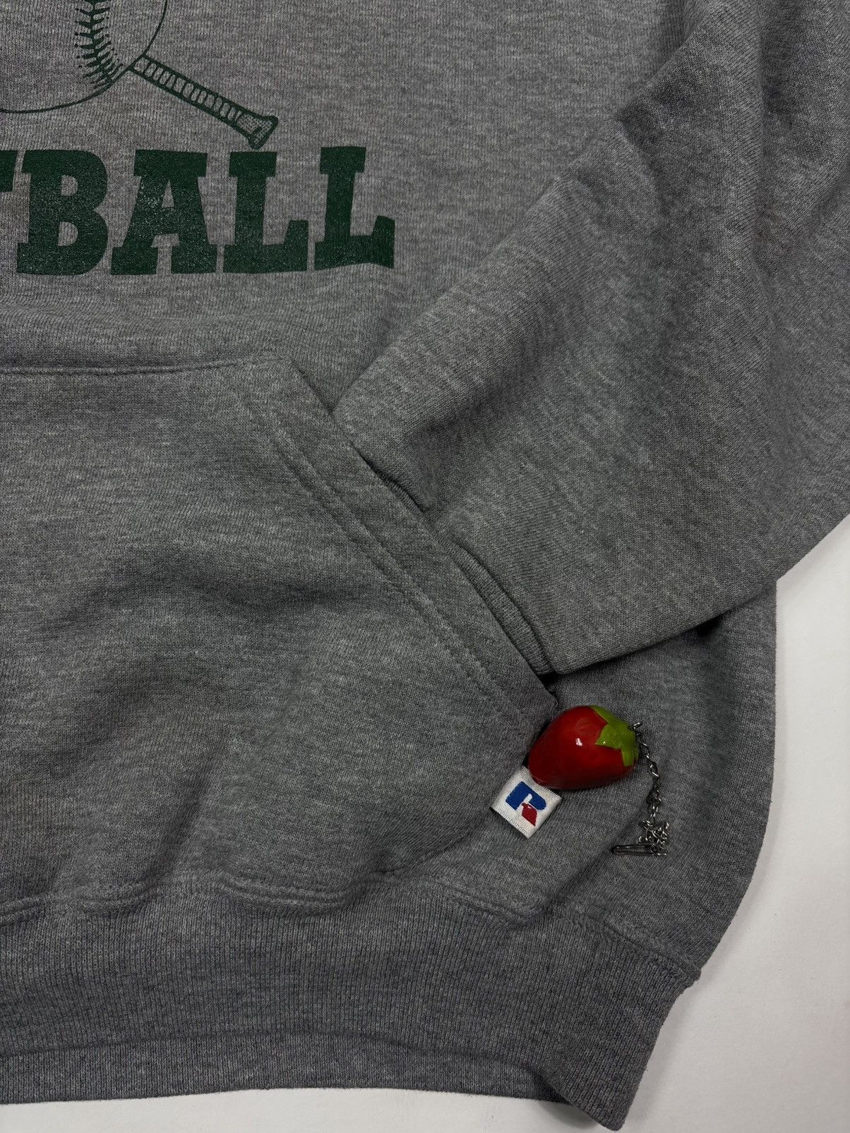 Unsound Rags Vintage 1990s Russell “Moody Softball” Hoodie – Grey Faded Size US M / EU 48-50 / 2 - 3 Thumbnail