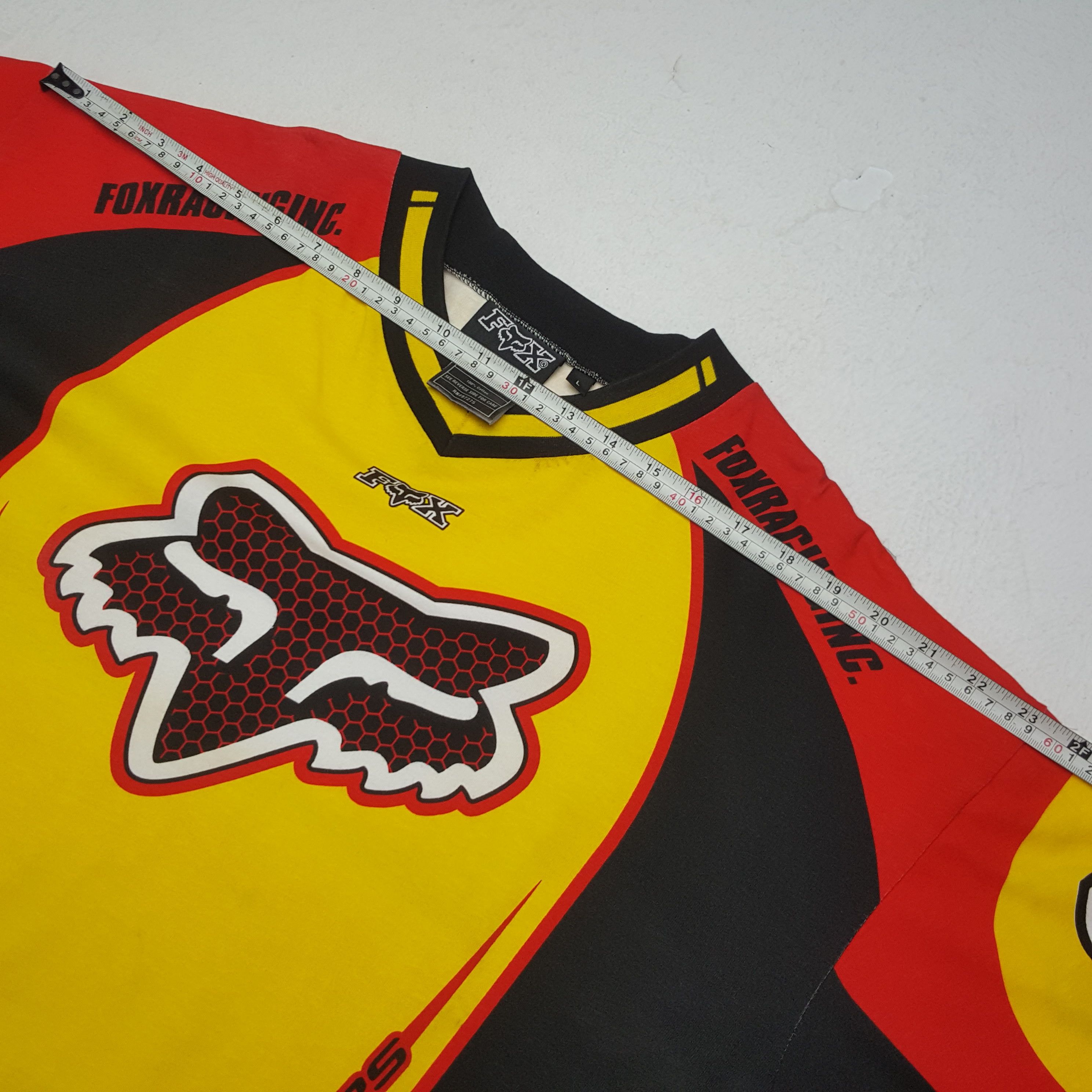 Fox Racing × Vintage Vintage Fox Racing Sport Motocross Tshirt Size US L / EU 52-54 / 3 - 8 Thumbnail