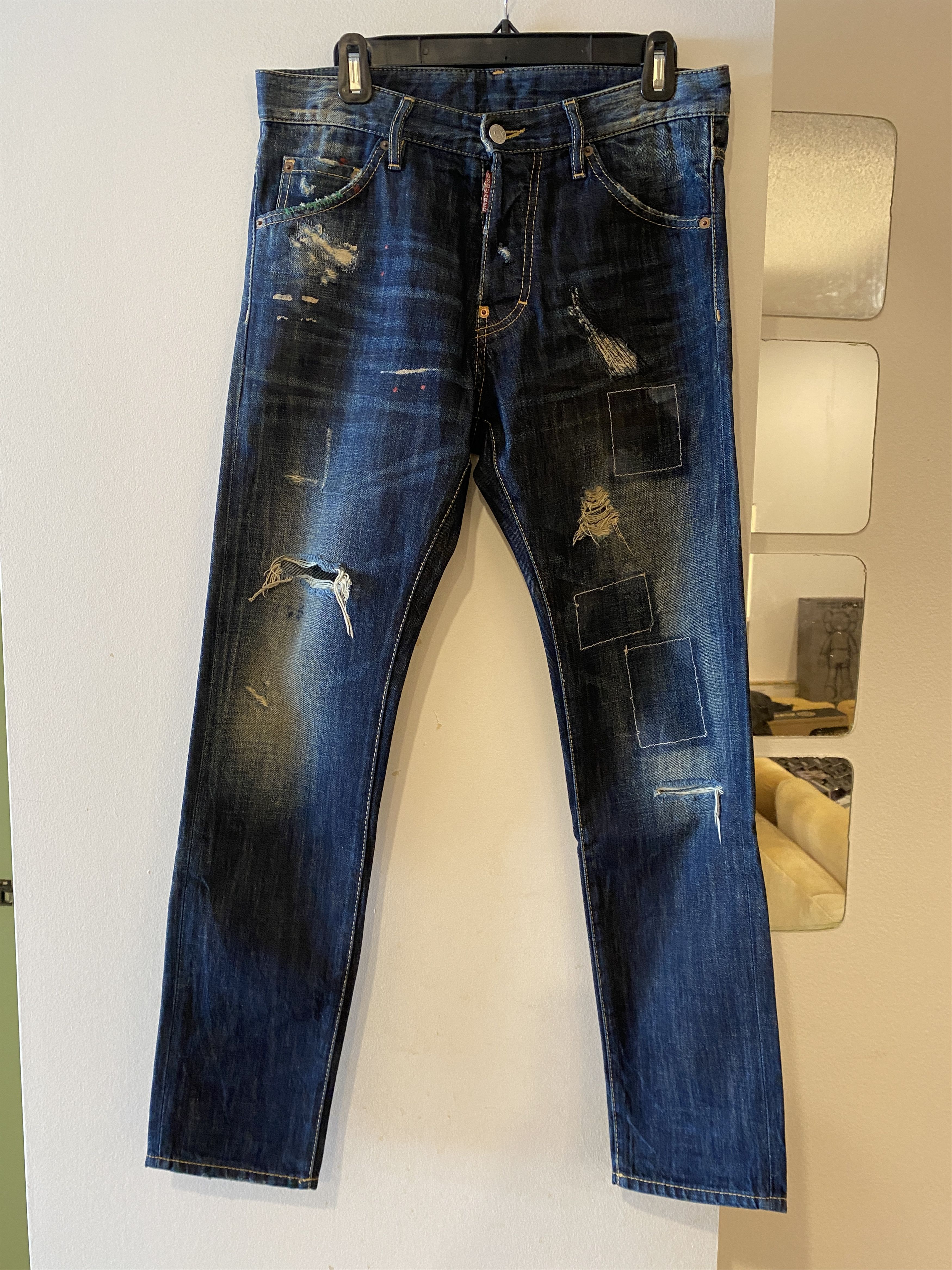 image of Dsquared2 Slim Rocker Jeans (Made In Italy) in Blue, Men's (Size 30)