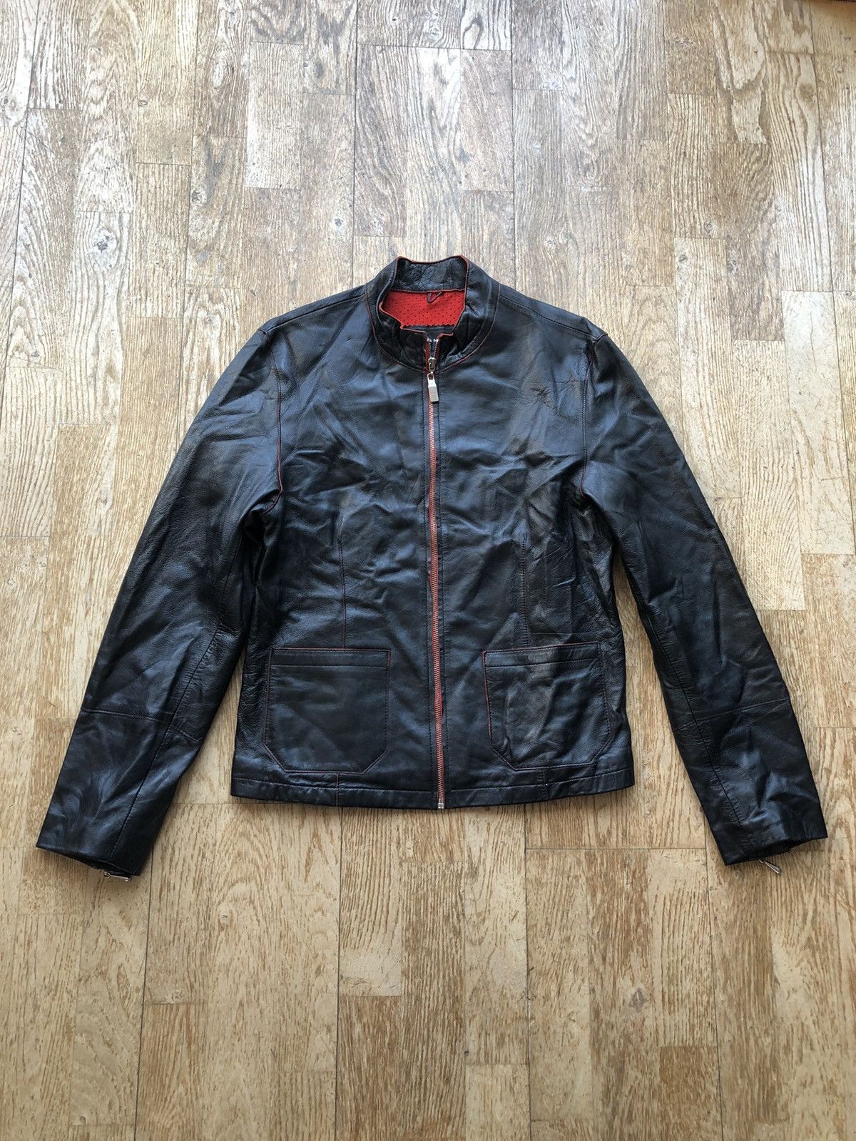 Vintage RARE JIM & MARYLOU LEATHER VINTAGE ZIP JACKET SWEATSHIRT Size L / US 10 / IT 46 - 1 Thumbnail