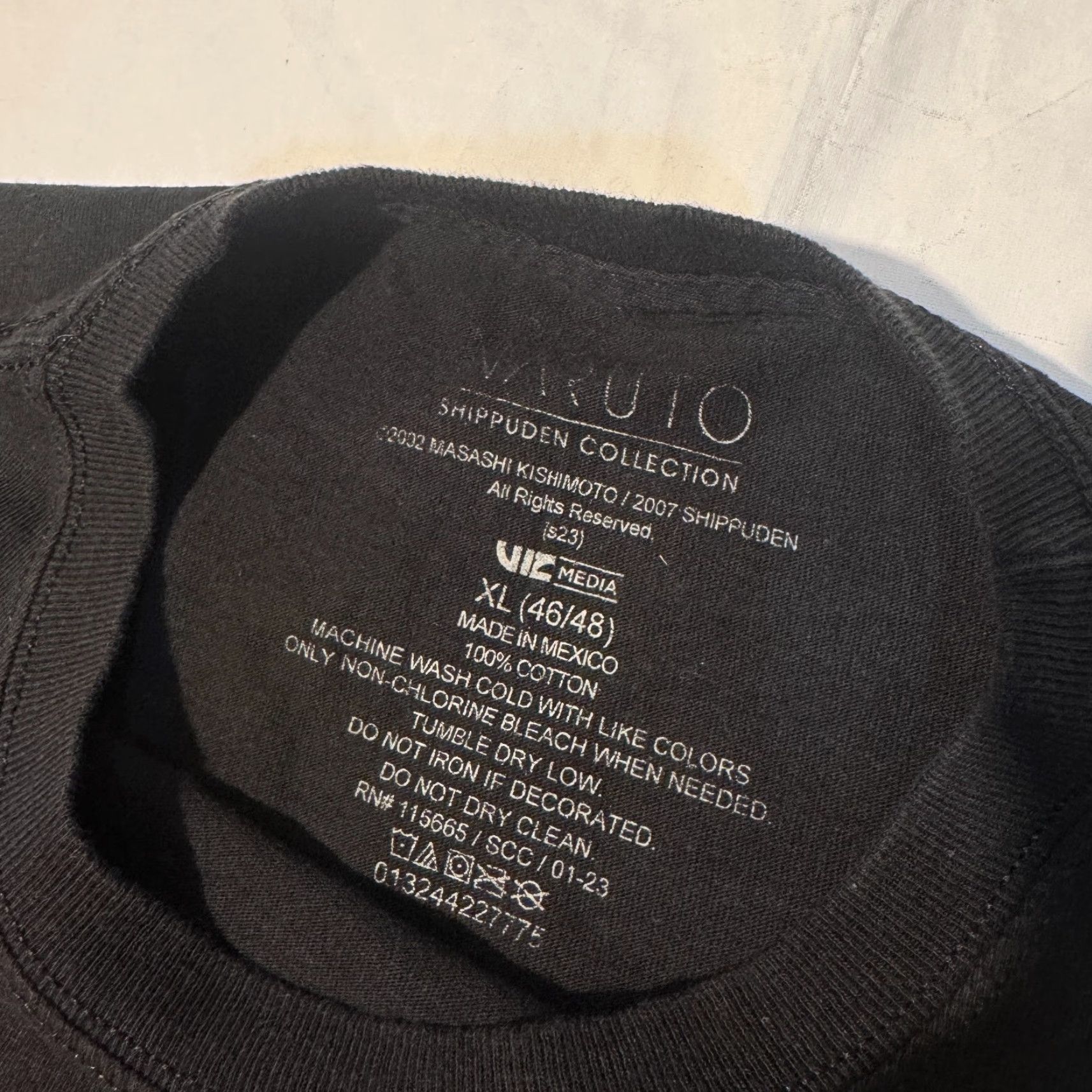 Vintage Naruto Shippuden Collection Black Tshirt XL - Naruto Shippuden Logo Crew Neck Short Sleeve Men Regular Cotton T-Shirt Size US XL / EU 56 / 4 - 2 Thumbnail