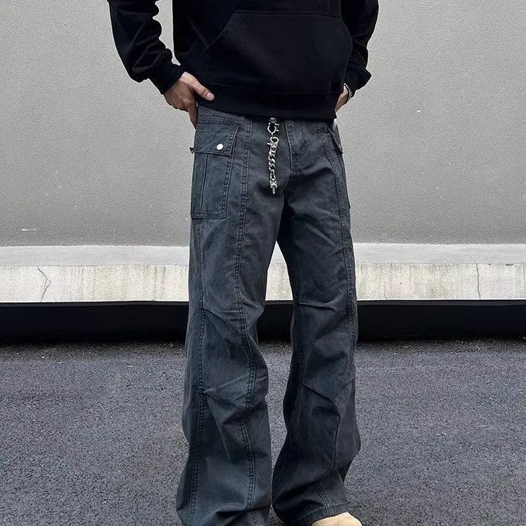 Japanese Brand Retro loose casual micro flared jeans Size US 32 / EU 48 - 2 Thumbnail