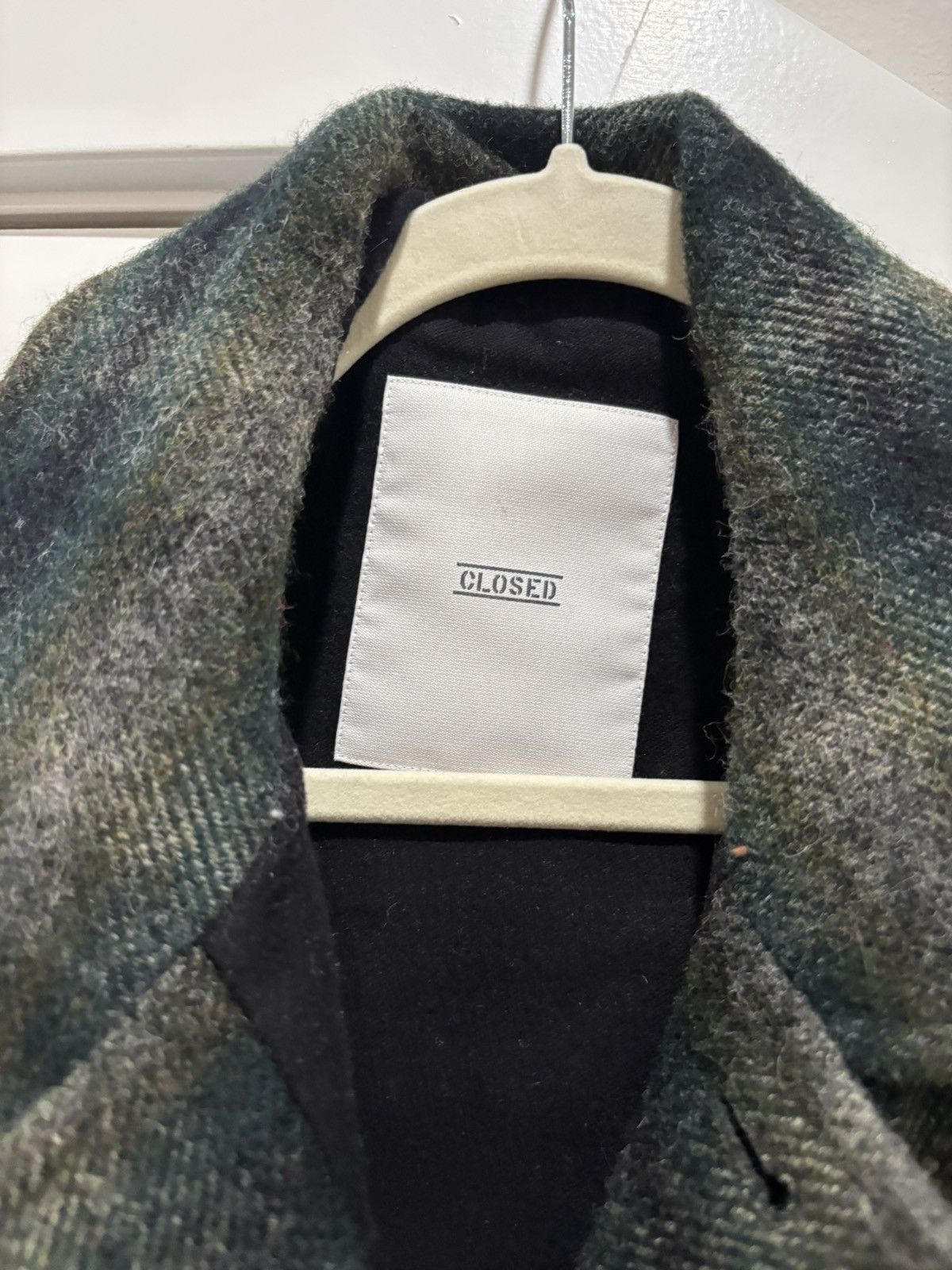 CLOSED Closed Plaid Wool Shirt Jacket Size US L / EU 52-54 / 3 - 3 Thumbnail