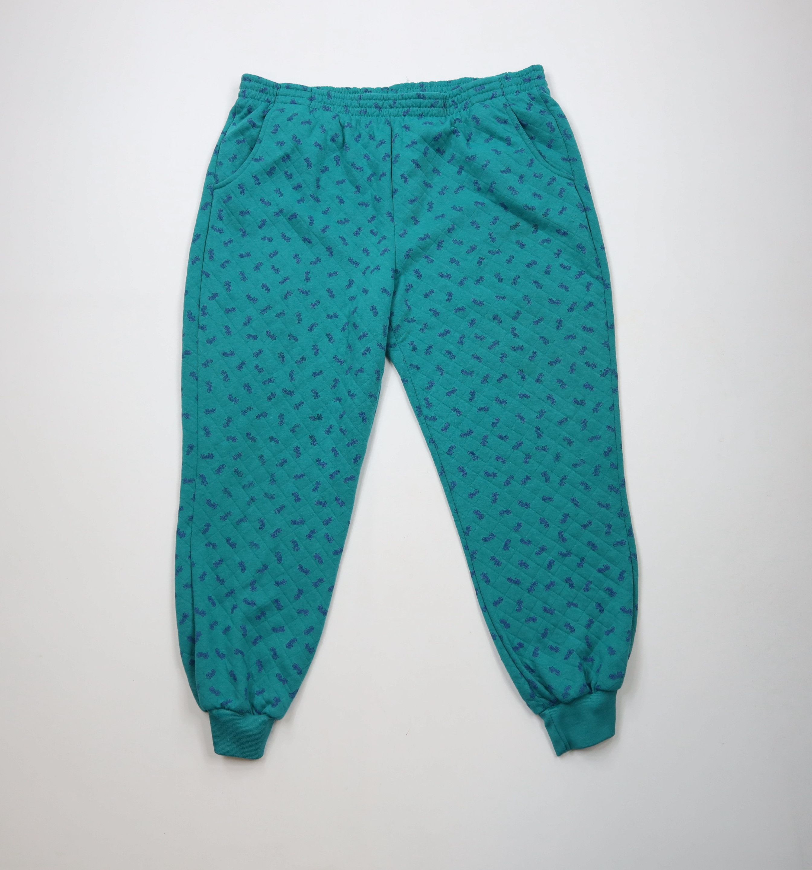 Vintage Vintage 90s Streetwear Paisley Cuffed Sweatpants Joggers Size 22" - 1 Thumbnail