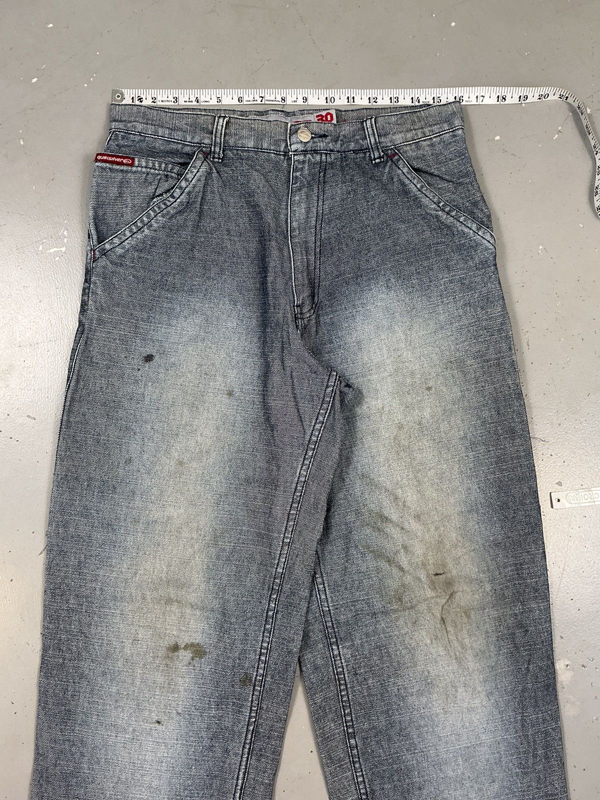 Quiksilver × Vintage Vintage quiksilver SpellOut embroidered denim Size US 32 / EU 48 - 5 Thumbnail