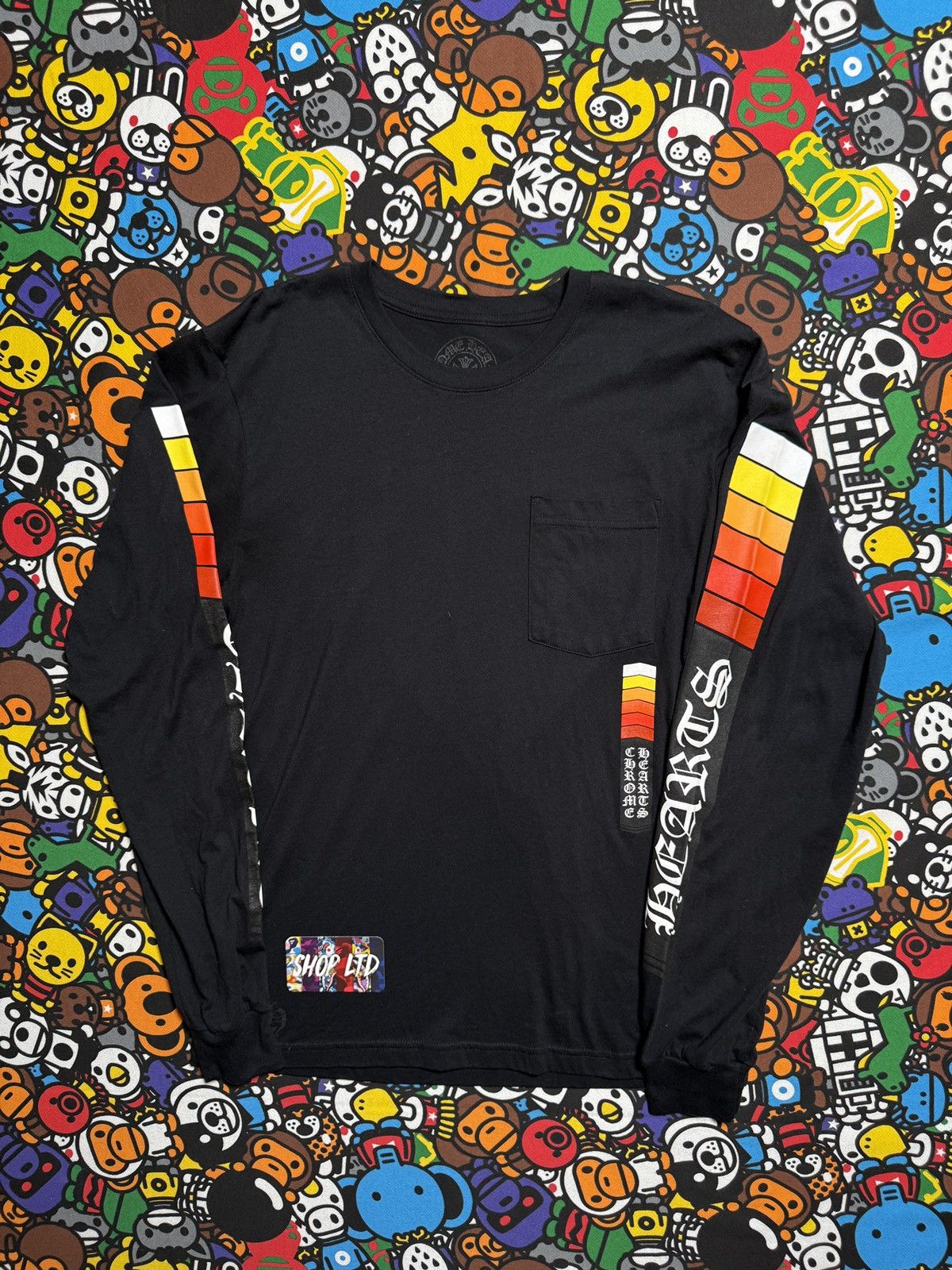 Chrome Hearts Chrome Hearts Black Charge Up Long Sleeve Tee Size US M / EU 48-50 / 2 - 1 Thumbnail