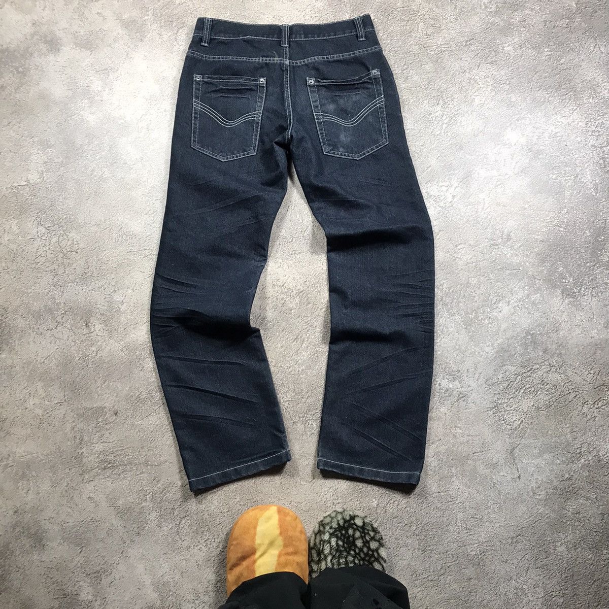 Vintage Vintage Y2K Baggy Distressed Flared Jeans Skate Grunge 29 Size US 29 - 4 Thumbnail