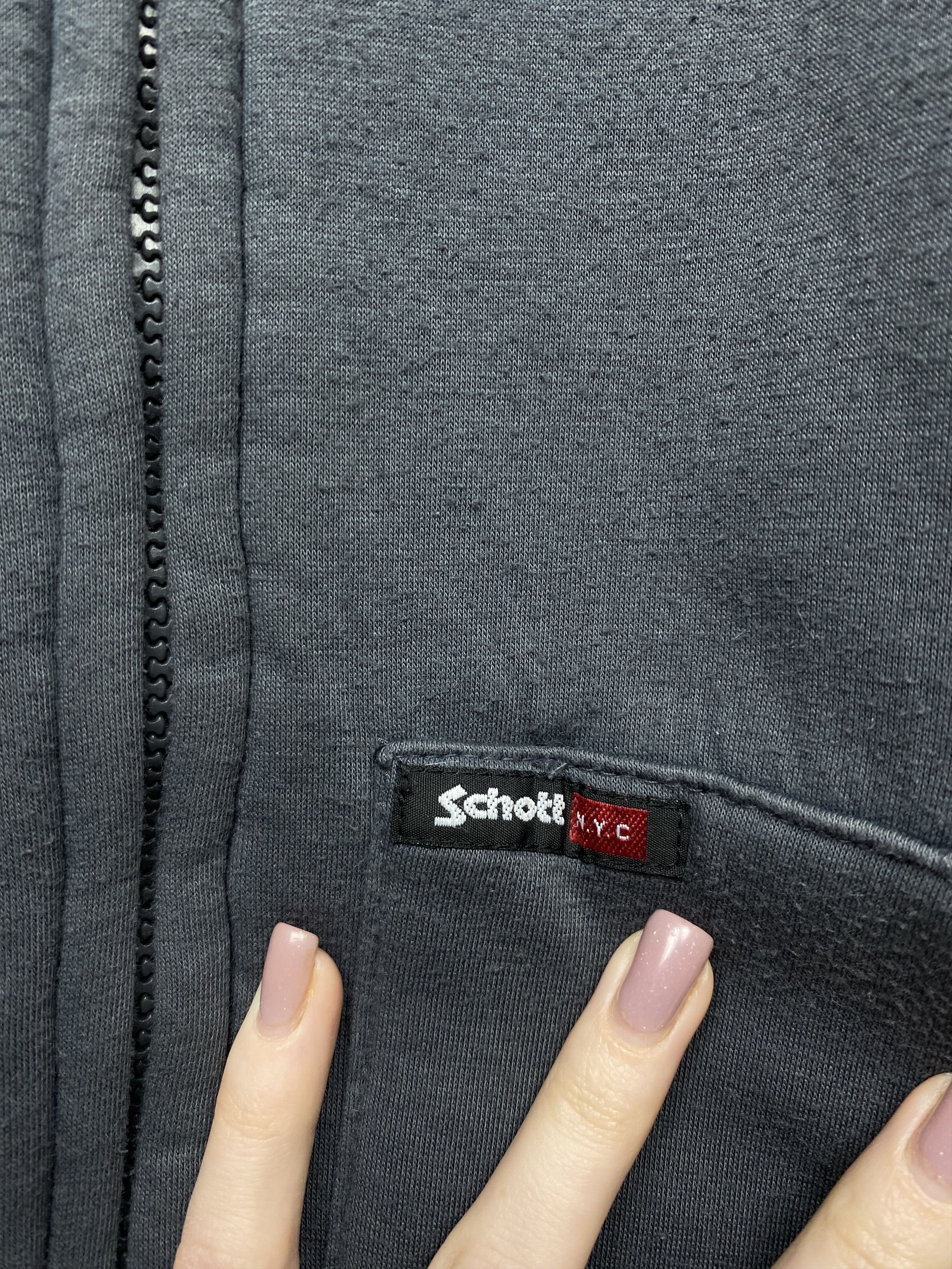 Schott × Vintage Schott Vintage Mens Sherpa Fleece Hooded Jacket Size US L / EU 52-54 / 3 - 6 Thumbnail