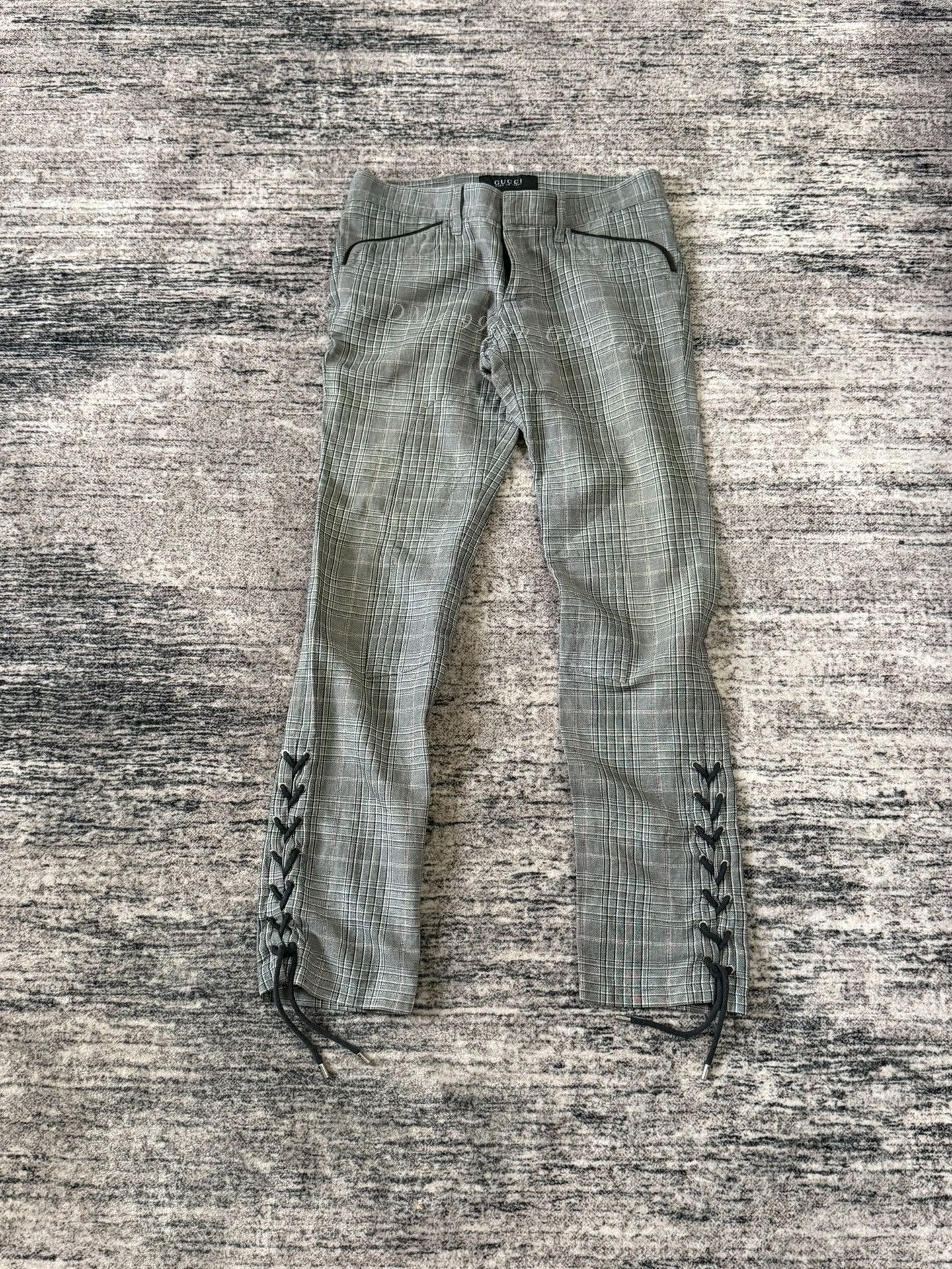Tom Ford Gucci 00s Sample Laced Pants Size US 32 / EU 48 - 1 Thumbnail
