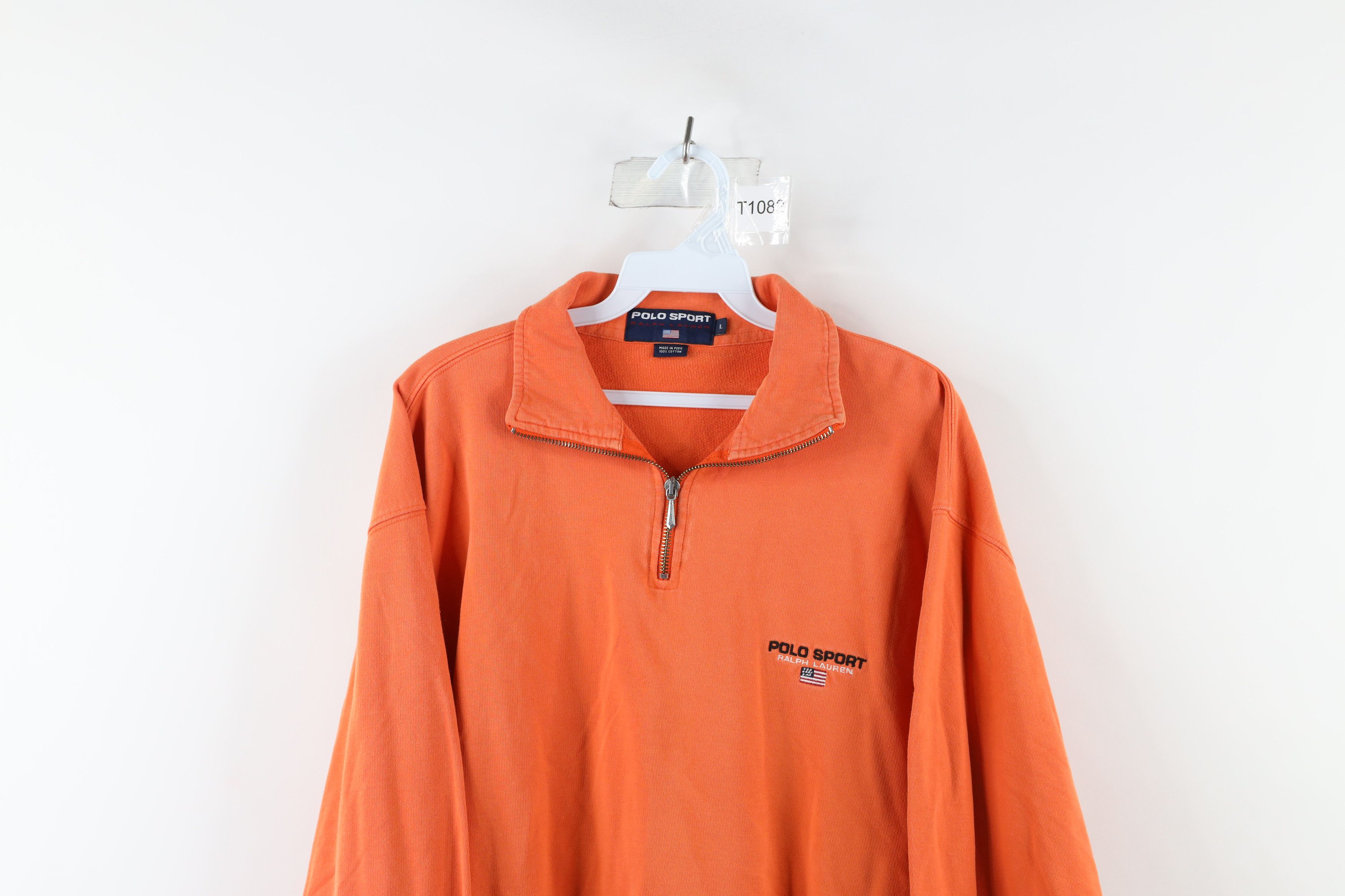 Polo Ralph Lauren Vintage 90s Polo Sport Ralph Lauren Flag Half Zip Sweatshirt Size US L / EU 52-54 / 3 - 2 Thumbnail