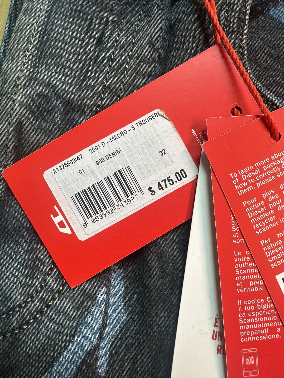 Diesel New Baggy Diesel Denim Size US 32 / EU 48 - 4 Thumbnail