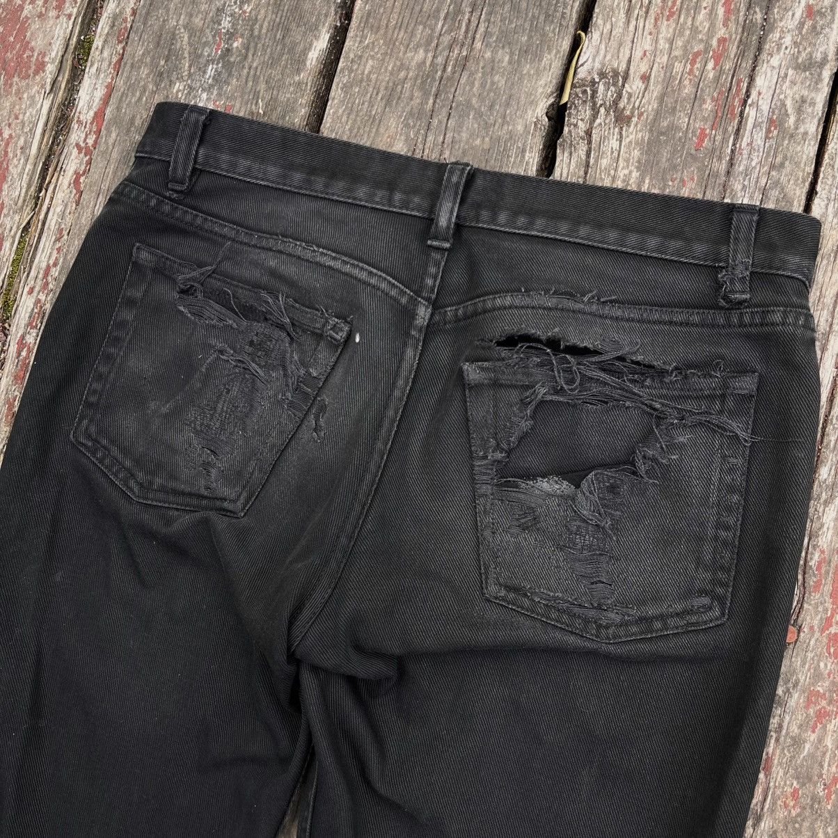 Helmut Lang Helmut Lang 2003 Black Bondage Denim Jeans Size US 28 / EU 44 - 9 Thumbnail