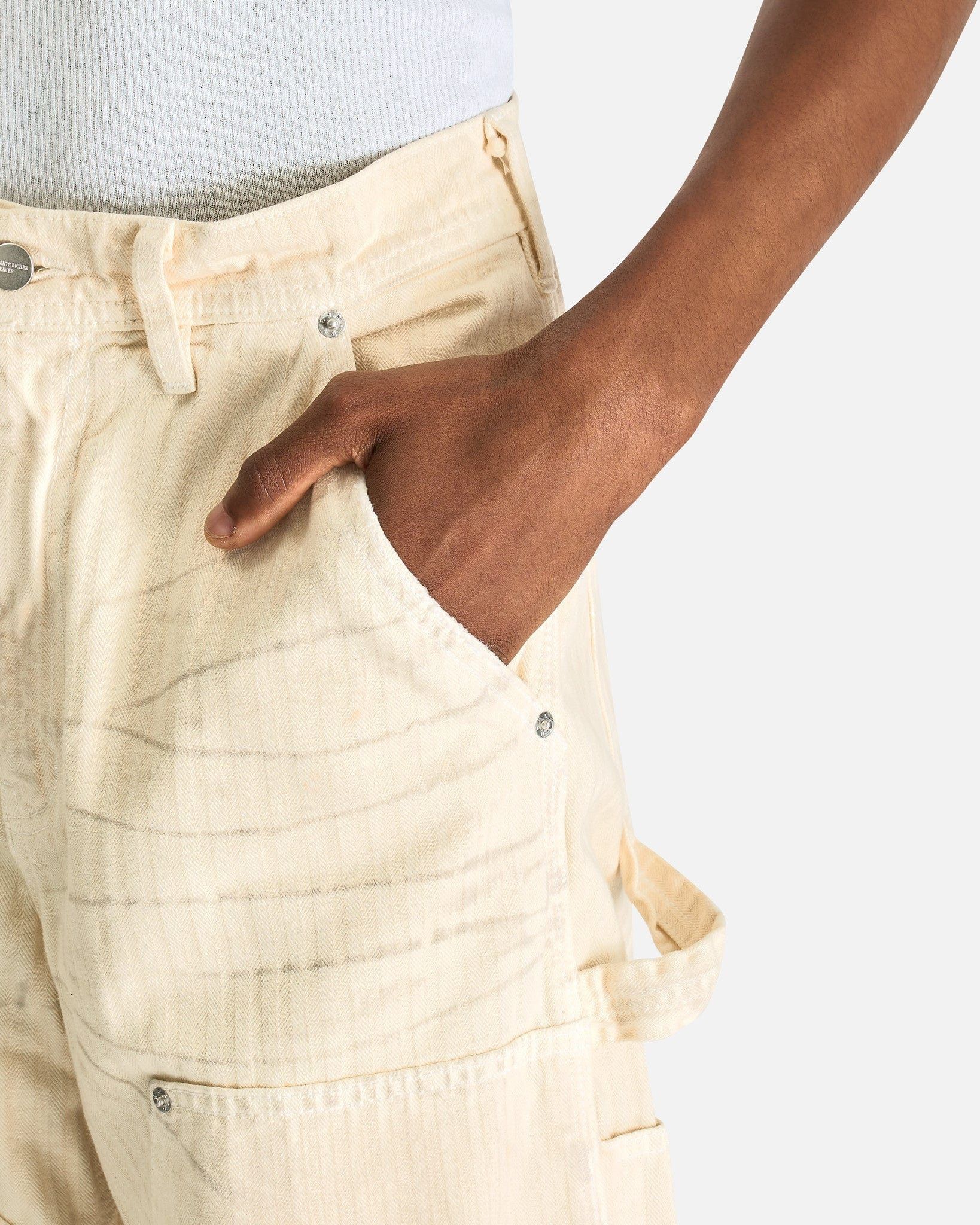 Enfants Riches Deprimes Off-White Double Knee Paint Denim Trousers Size US 30 / EU 46 - 5 Thumbnail