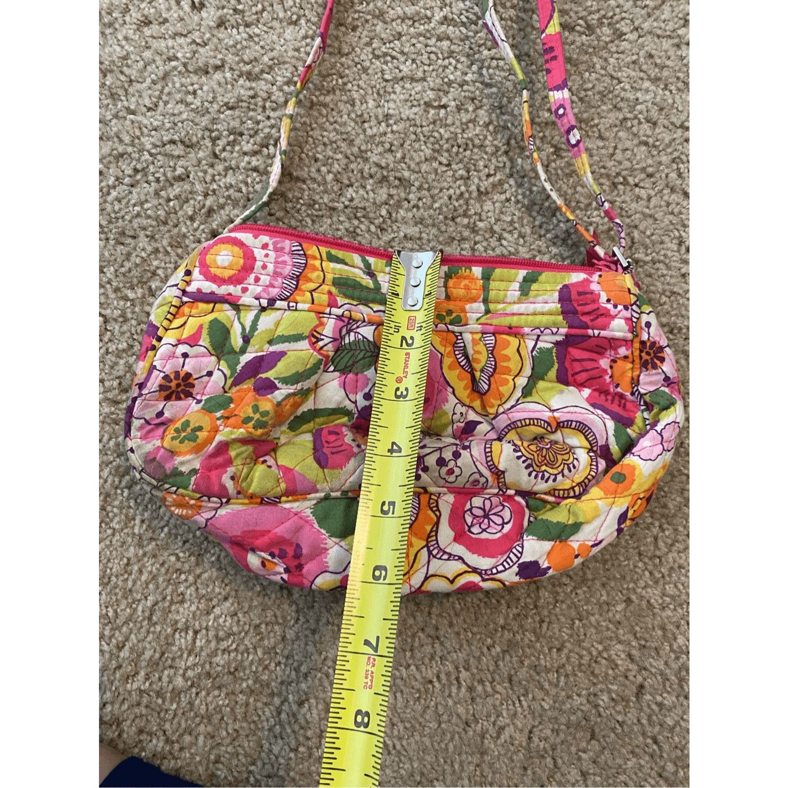 Vera Bradley Vera Bradley Frannie Crossbody Clementine Pink White, MP $65 Size ONE SIZE - 5 Thumbnail