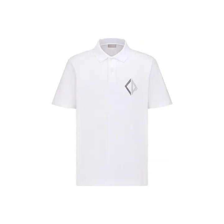 Dior Dior Dior SS23 Geometric Pattern Polo Shirt 0079-2507 Size US XL / EU 56 / 4 - 1 Thumbnail