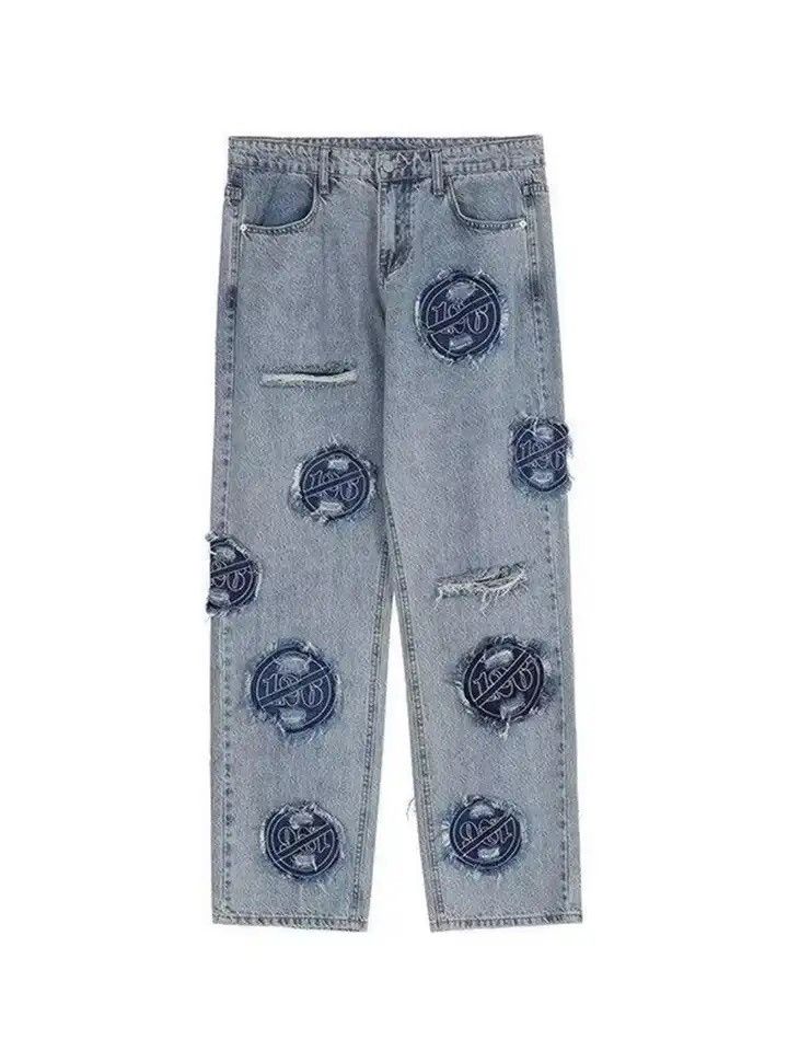 Vintage Vintage Patch Straight Jeans Size US 32 / EU 48 - 5 Thumbnail