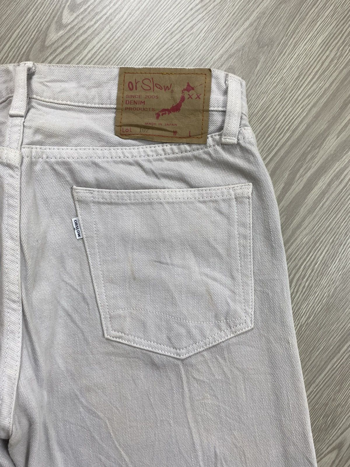 Evan Kinori × Orslow Vintage Orslow Japan Broken White Straight Jeans Size US 29 - 14 Thumbnail