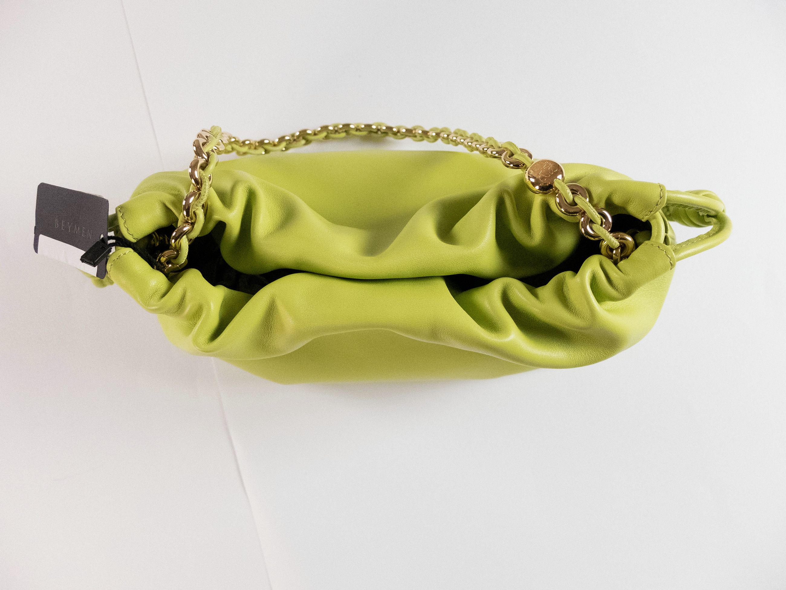 Loewe LOEWE Flamenco anise green leather shoulder bag authentic Size ONE SIZE - 11 Thumbnail