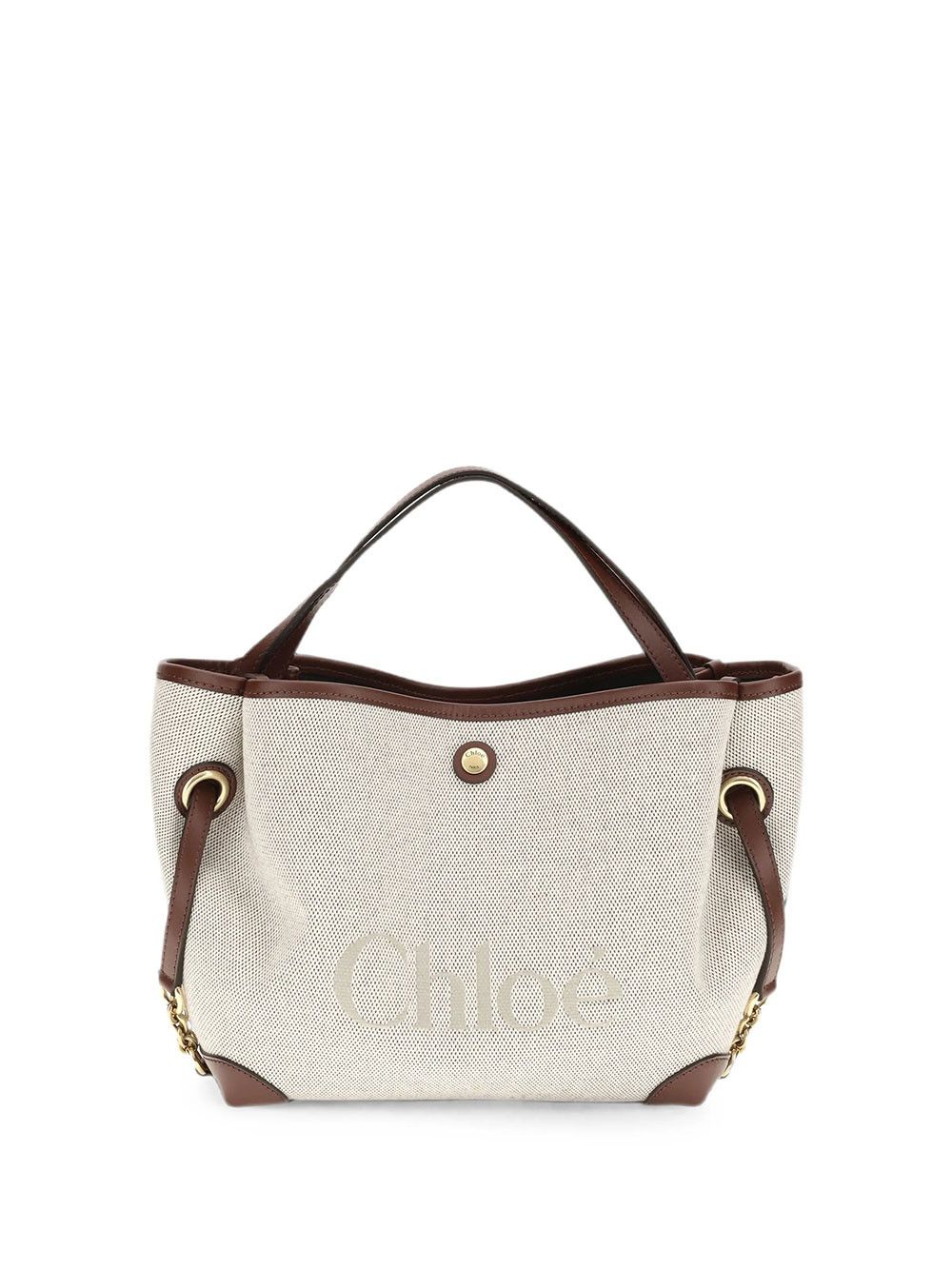 Chloe SMALL CHLOÉ CLOVER DOUBLE CARRY BAG IN CANVAS Size ONE SIZE - 1 Thumbnail
