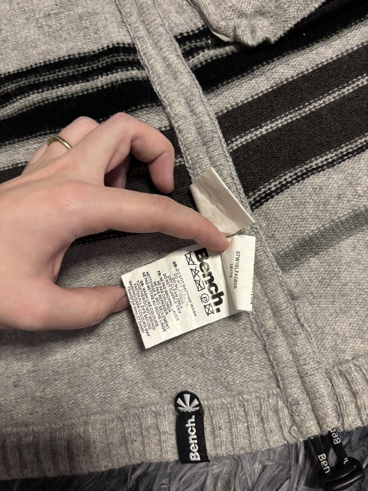 Bench × Vintage Vintage striped sweater/dress amazing beautiful natural wool Size XS / US 0-2 / IT 36-38 - 17 Thumbnail