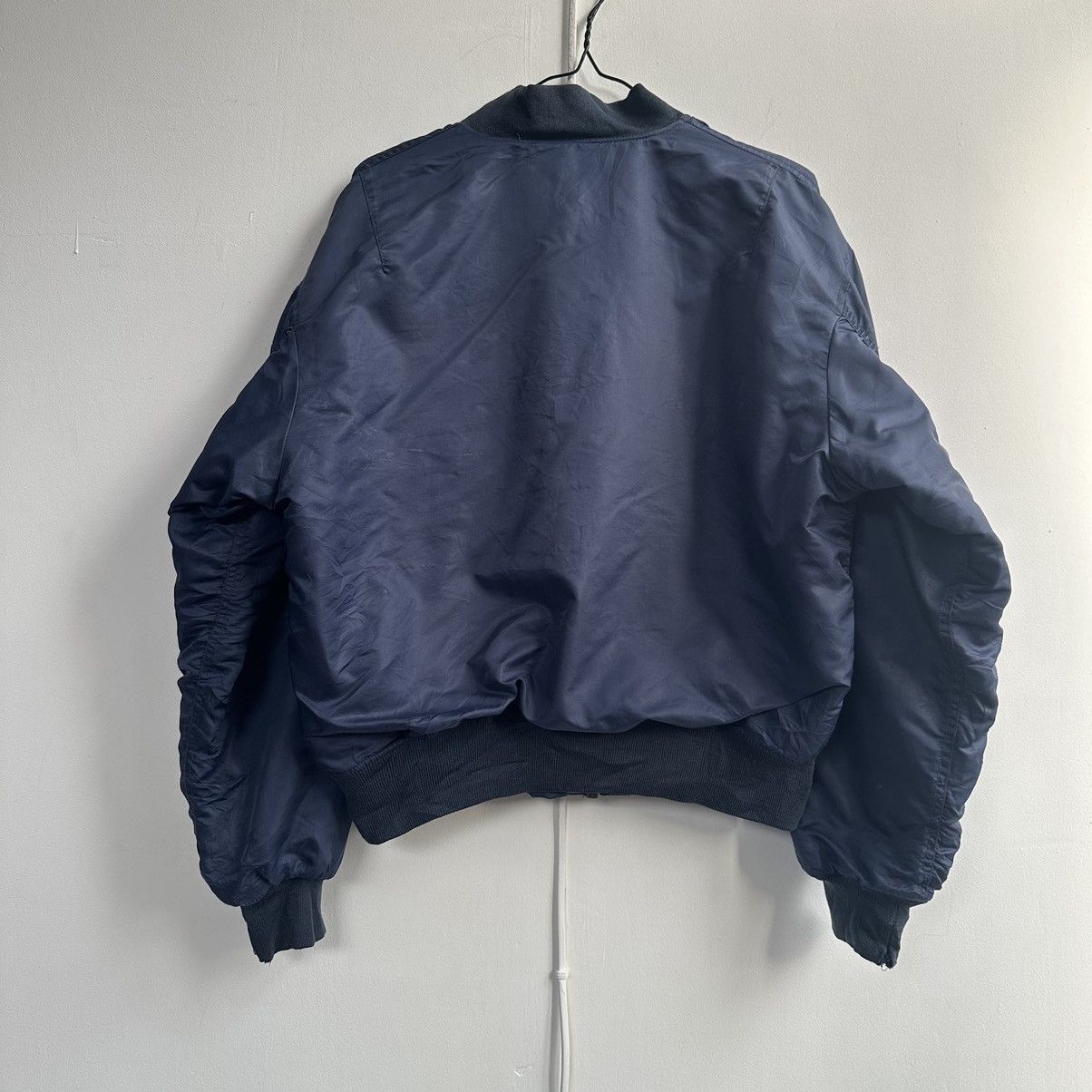Vintage Vintage MA-1 Y2K Blue Militari Flyght Bomber USA Jacket Size US L / EU 52-54 / 3 - 17 Thumbnail