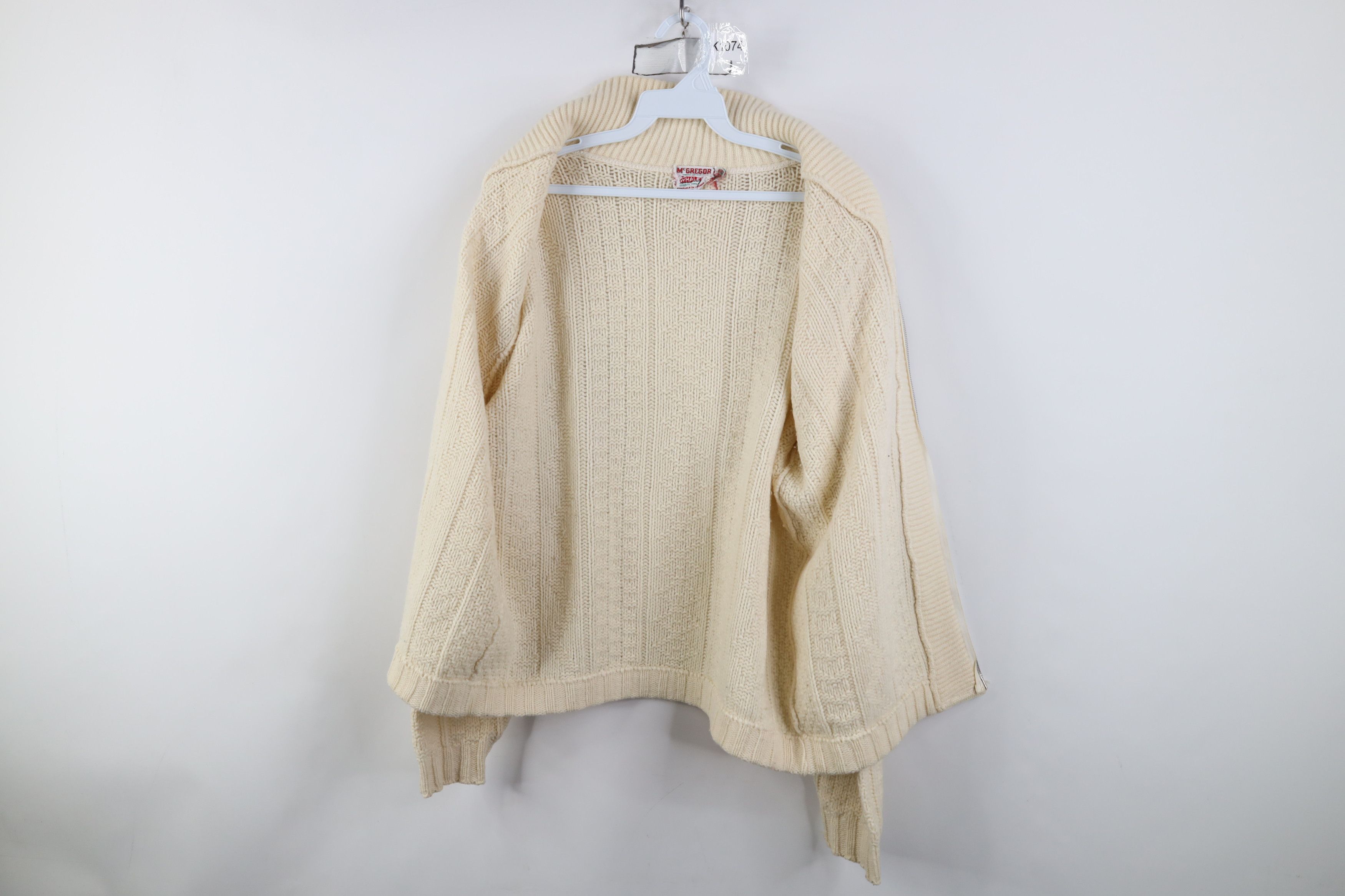 Vintage Vintage 50s Rockabilly Full Zip Shawl Cardigan Sweater USA Size US XXL / EU 58 / 5 - 9 Thumbnail