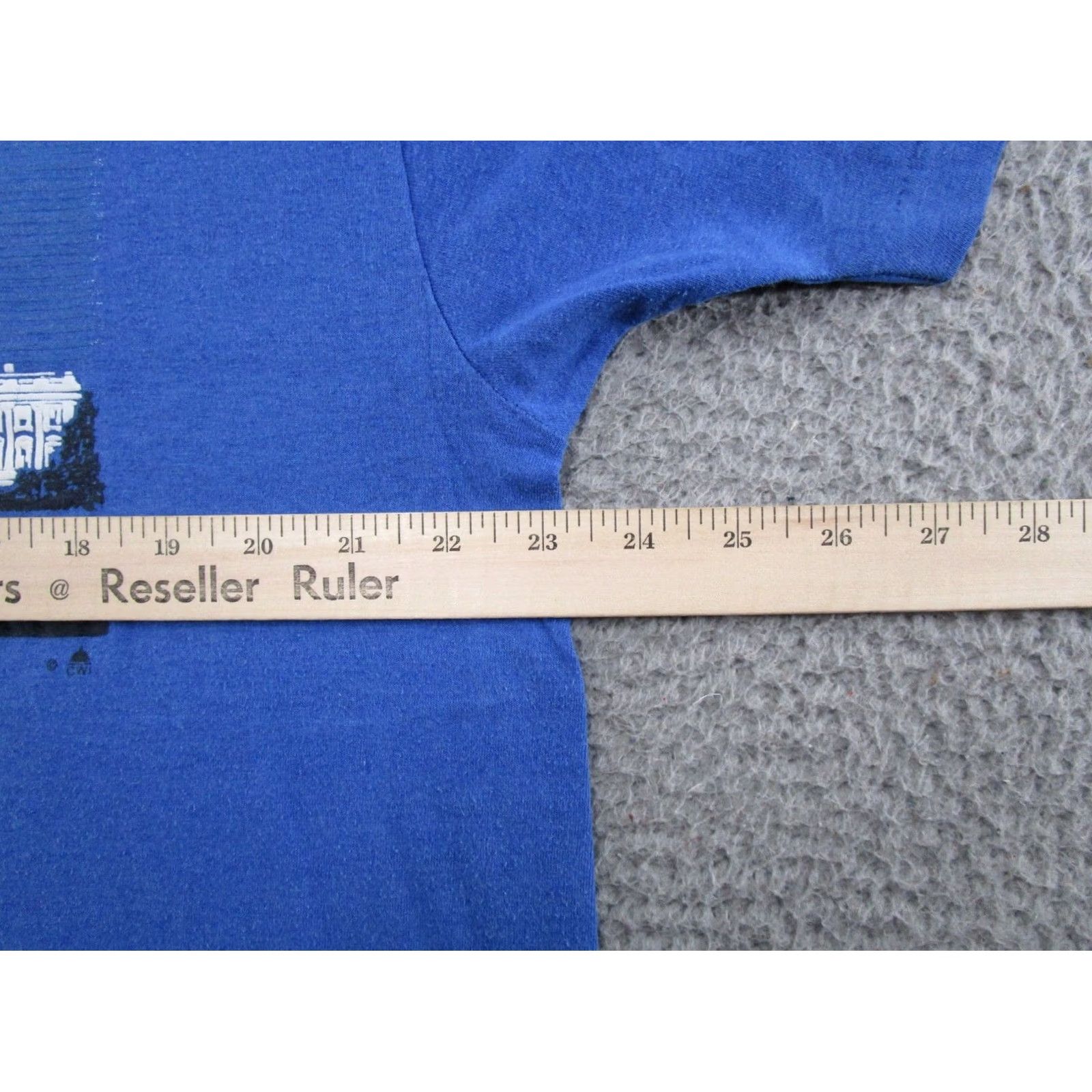 Vintage Washington DC 80s Single Stitch Graphic White House Shirt Mens Size 2XL T-Shirt Blue Cotton Screen Stars Vintage Size US XXL / EU 58 / 5 - 5 Thumbnail