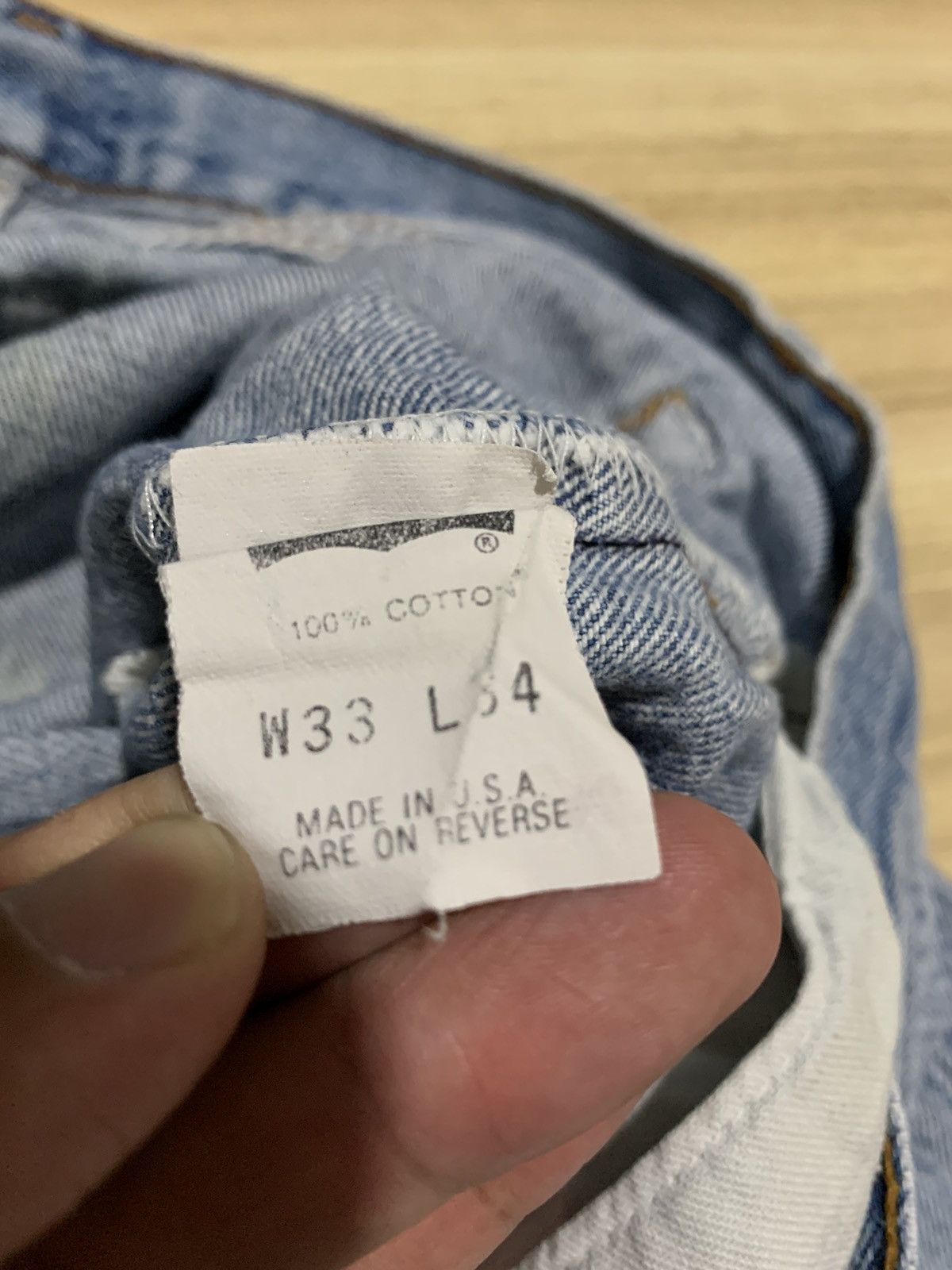 Levi's × Vintage Vintage Levis 501 usa distressed jeans Size US 31 - 7 Thumbnail