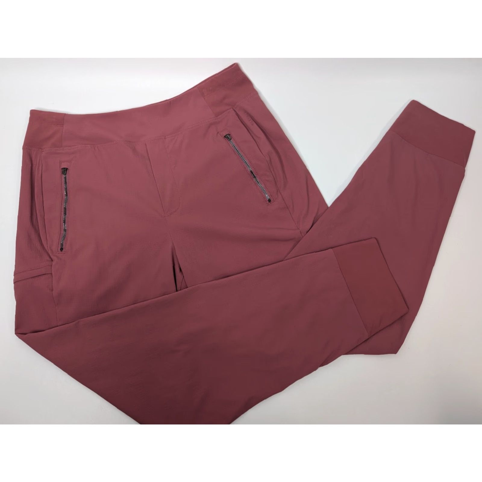 Athleta Athleta Jogger Women Pink Berry Rose Zipper Pockets Trekkie Size 6 Athletic Activewear 533655-05 Size 28" / US 6 / IT 42 - 2 Thumbnail