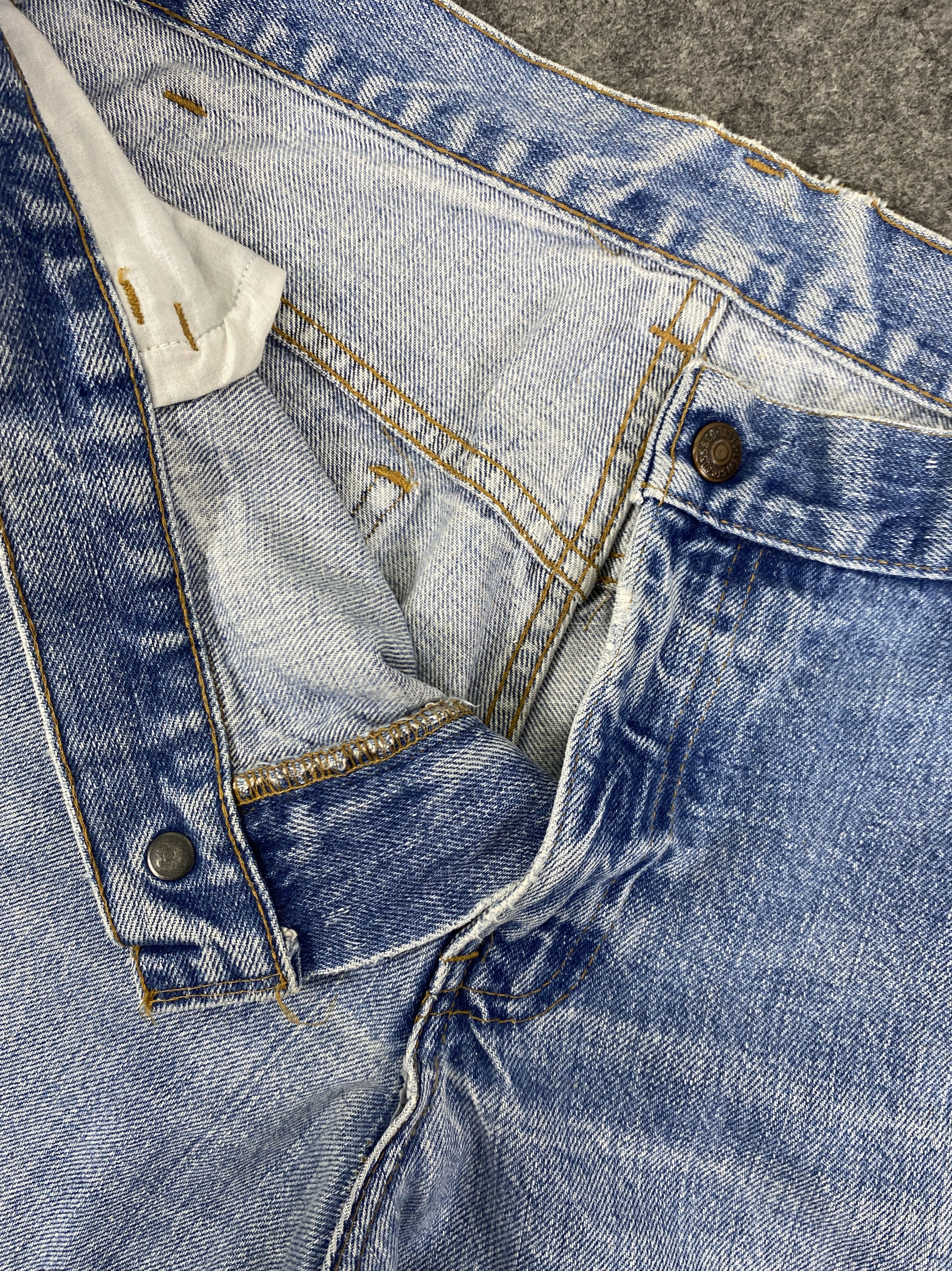 If Six Was Nine Vintage Levi's Orange Tab Light Blue Flare 33x30.5-JN3377 Size US 33 - 7 Thumbnail