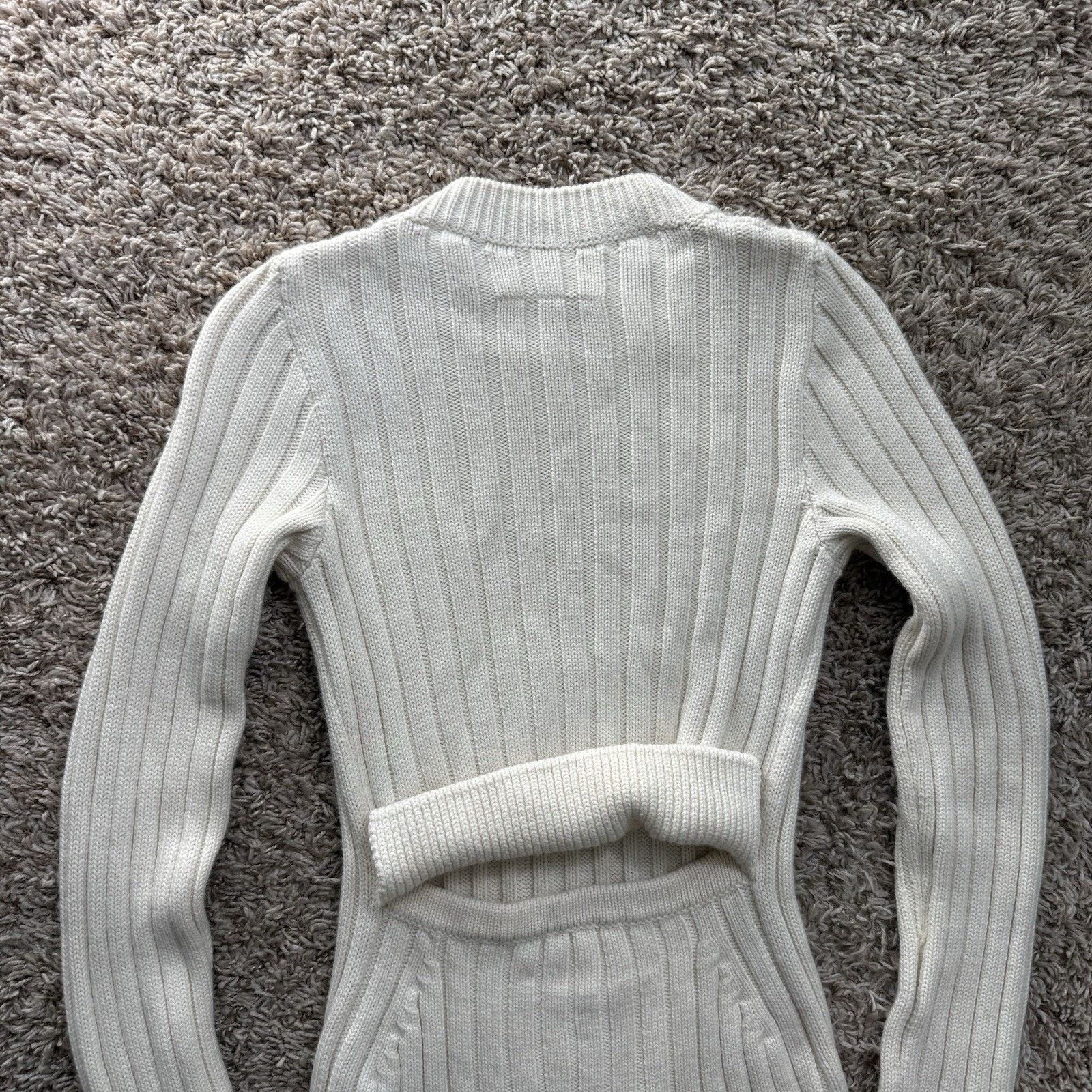 MM6 × Maison Margiela MM6 Maison Margiela Ribbed Off White Roll Neck Sweater Size M / US 6-8 / IT 42-44 - 7 Thumbnail