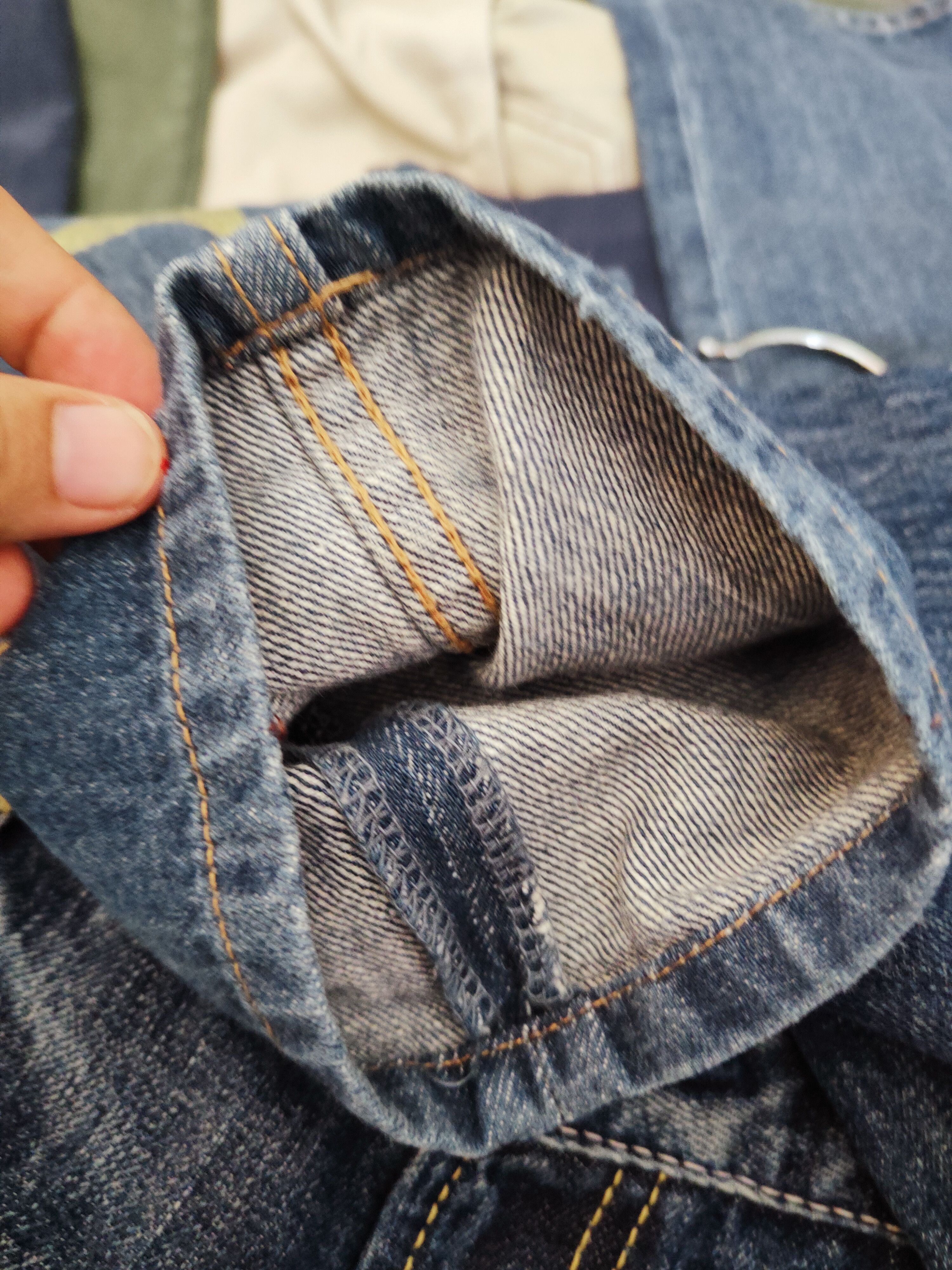 mikoriページ Tsumori Chisato Blue Distressed Ripped Jeans #W379