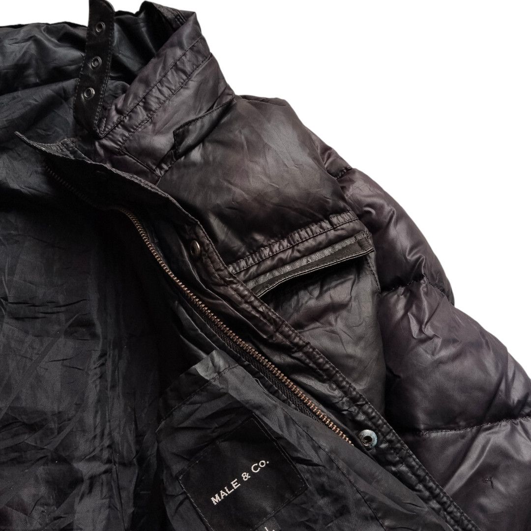 14th Addiction Male & Co vkei style leather trim puffer bikers jacket Size US L / EU 52-54 / 3 - 6 Thumbnail