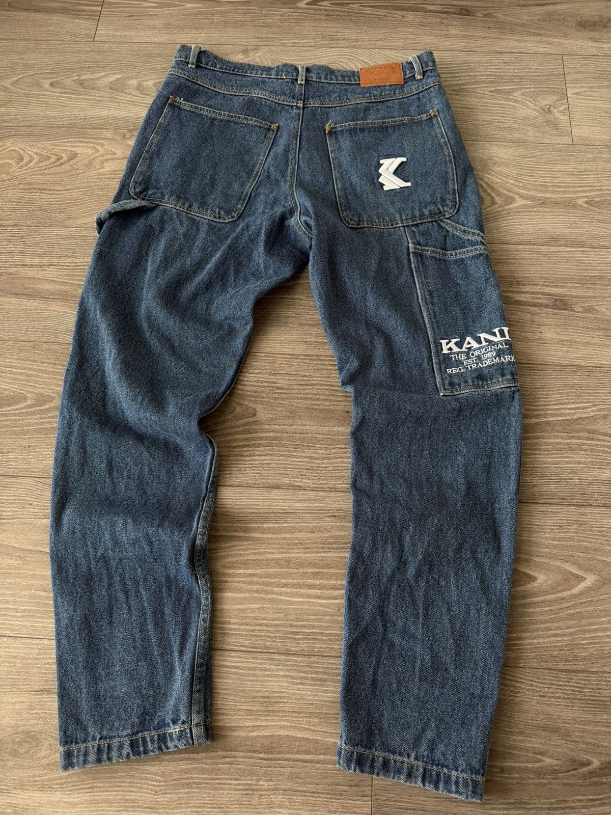 Karl Kani Karl Kani Embroidered Logo Rap Black Denim Unisex Jeans Size US 32 / EU 48 - 6 Thumbnail