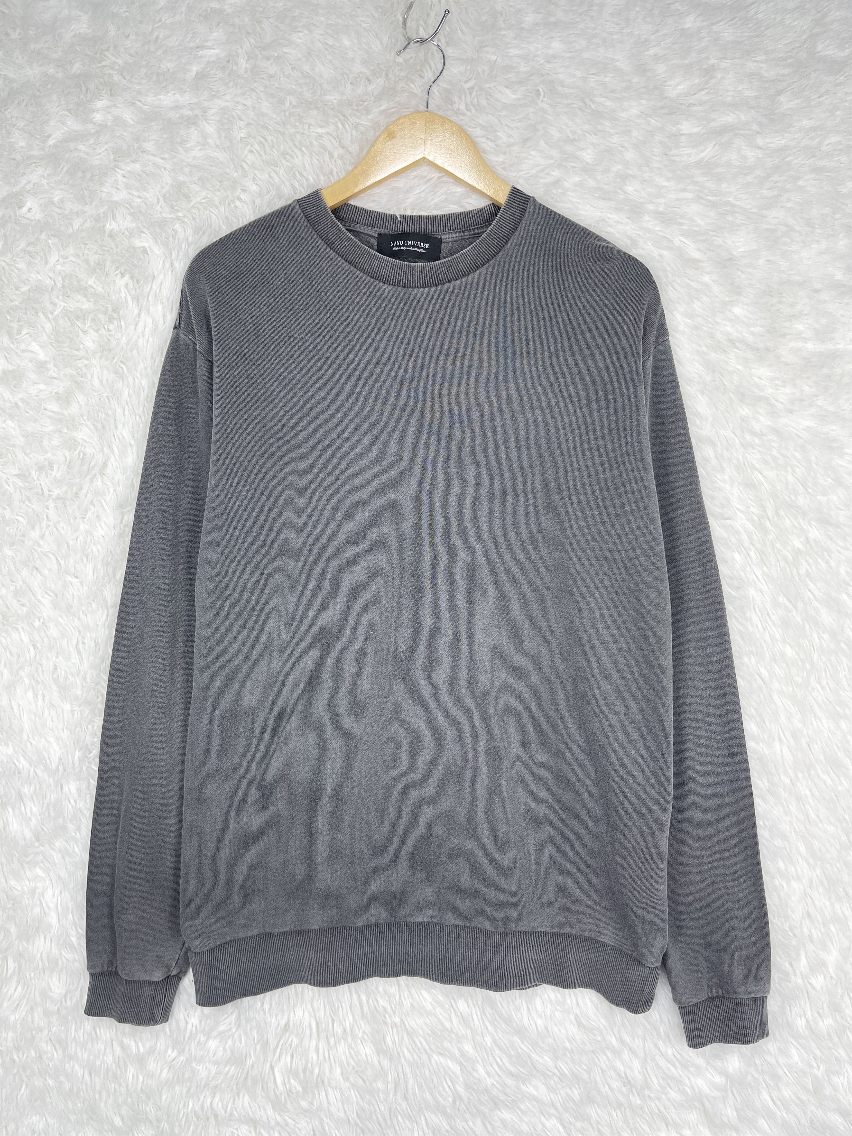 NANO universe Vintage Nano Universe Gray Sweatshirt AS0021 Size US S / EU 44-46 / 1 - 1 Thumbnail