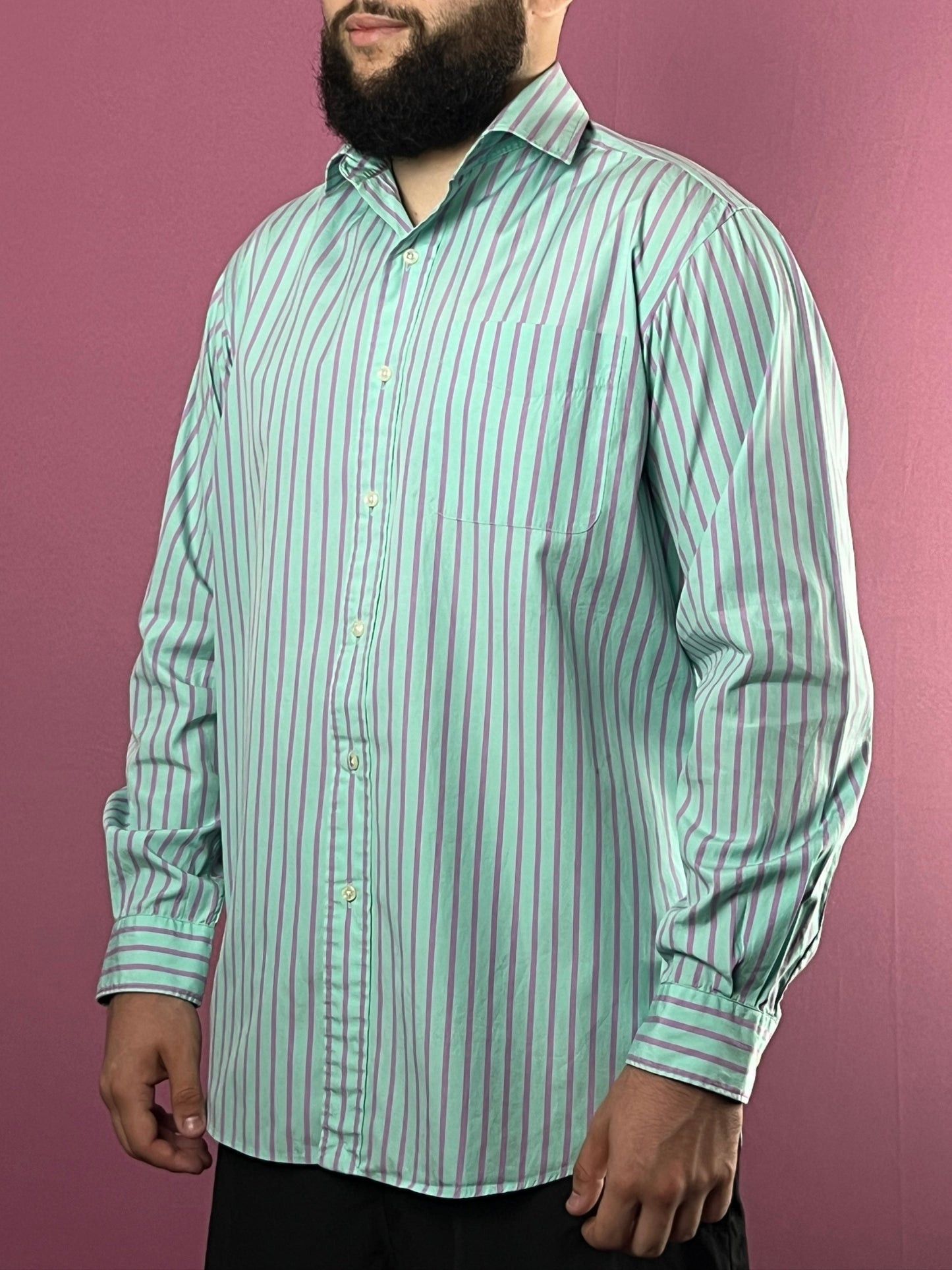 Polo Ralph Lauren × Vintage Polo by Ralph Lauren Westerton Vintage Men's Striped Shirt-M Size US M / EU 48-50 / 2 - 1 Thumbnail