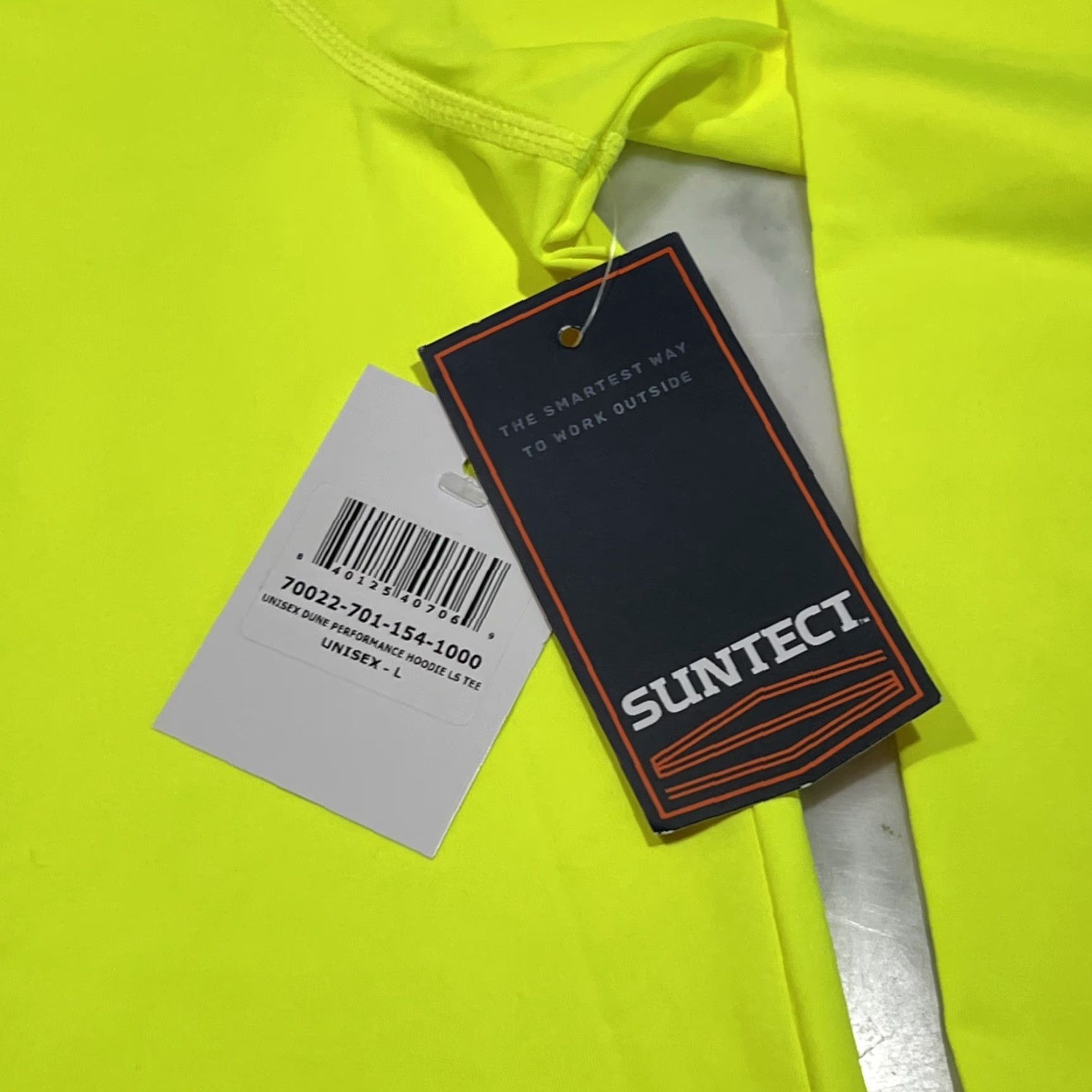 Vintage SUNTECT DUNE Hoodie Unisex Large UPF 50+ Safety Yellow NWT Hoodie Men Women Pullover Outdoor Running Sports Shirt Size US L / EU 52-54 / 3 - 3 Thumbnail