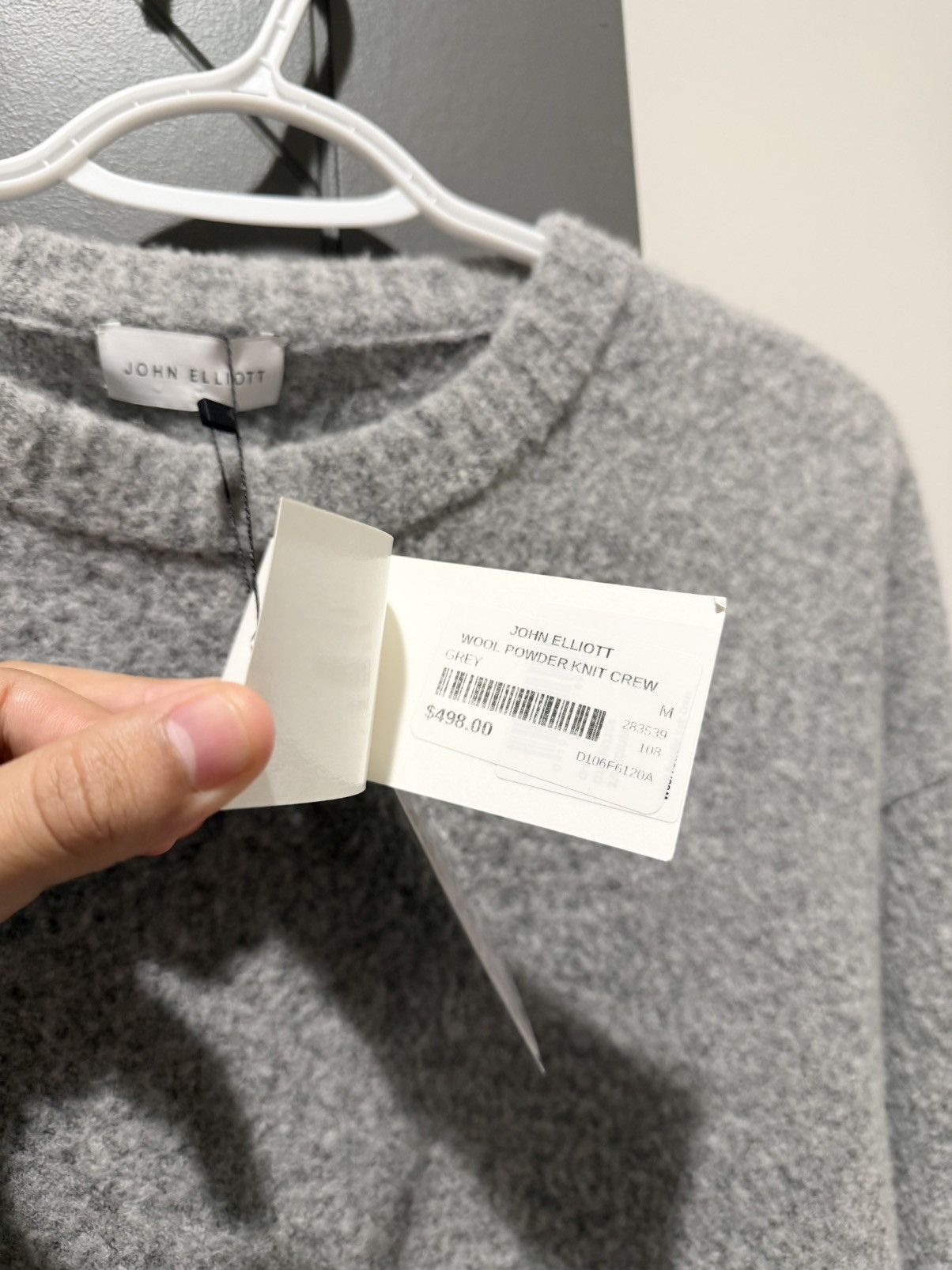 John Elliott Wool Powder Knit Crewneck Size US M / EU 48-50 / 2 - 4 Thumbnail