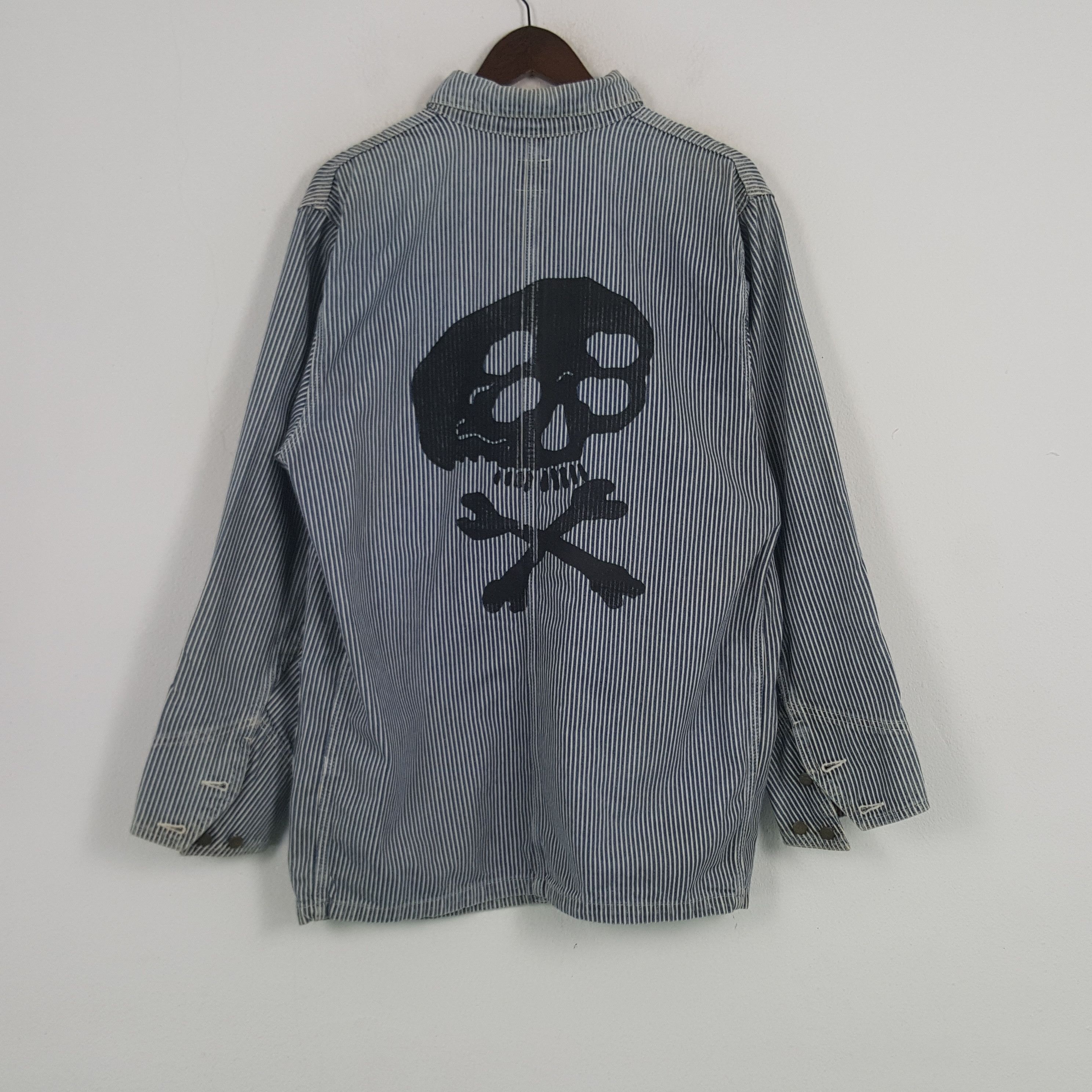 Lee × Vintage Vintage Lee Sanforized Custom Skull Denim Jacket Size US L / EU 52-54 / 3 - 1 Thumbnail